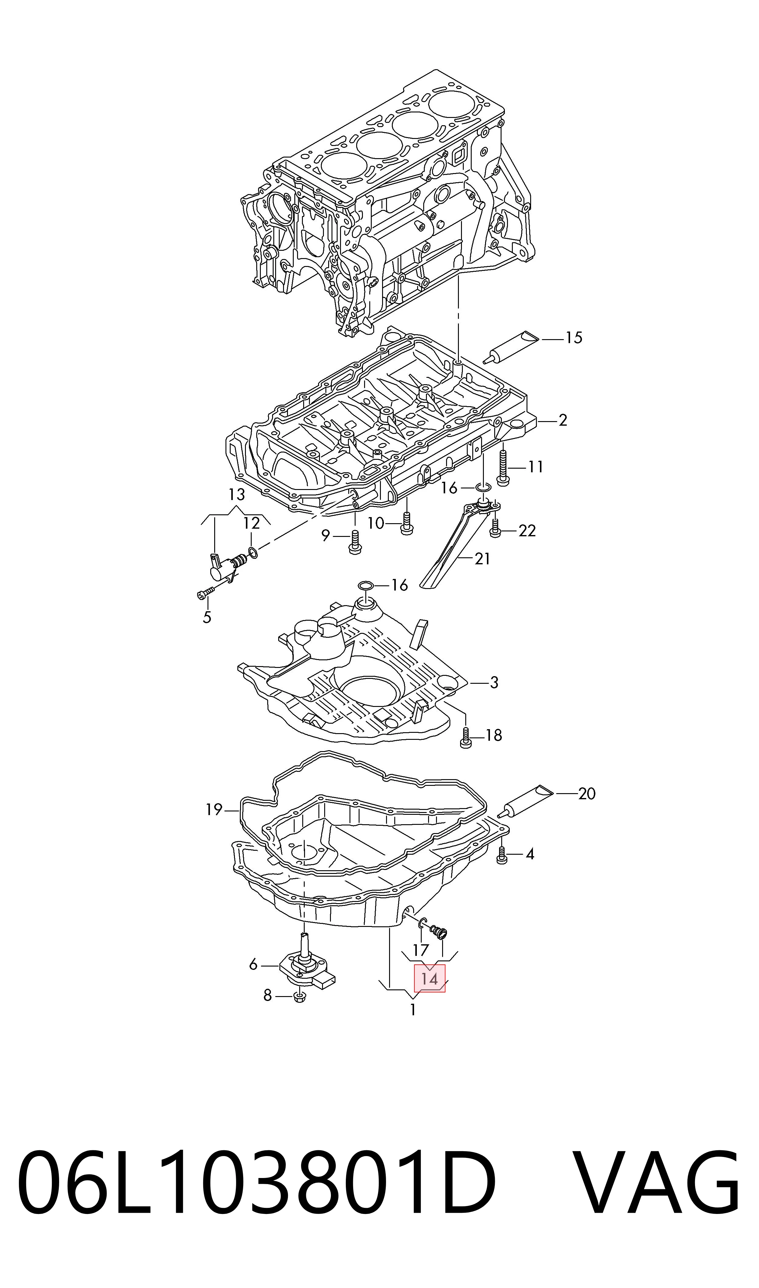 Tampão de panela de motor VAG 06L103801D preço, a partir de 4,07 USD