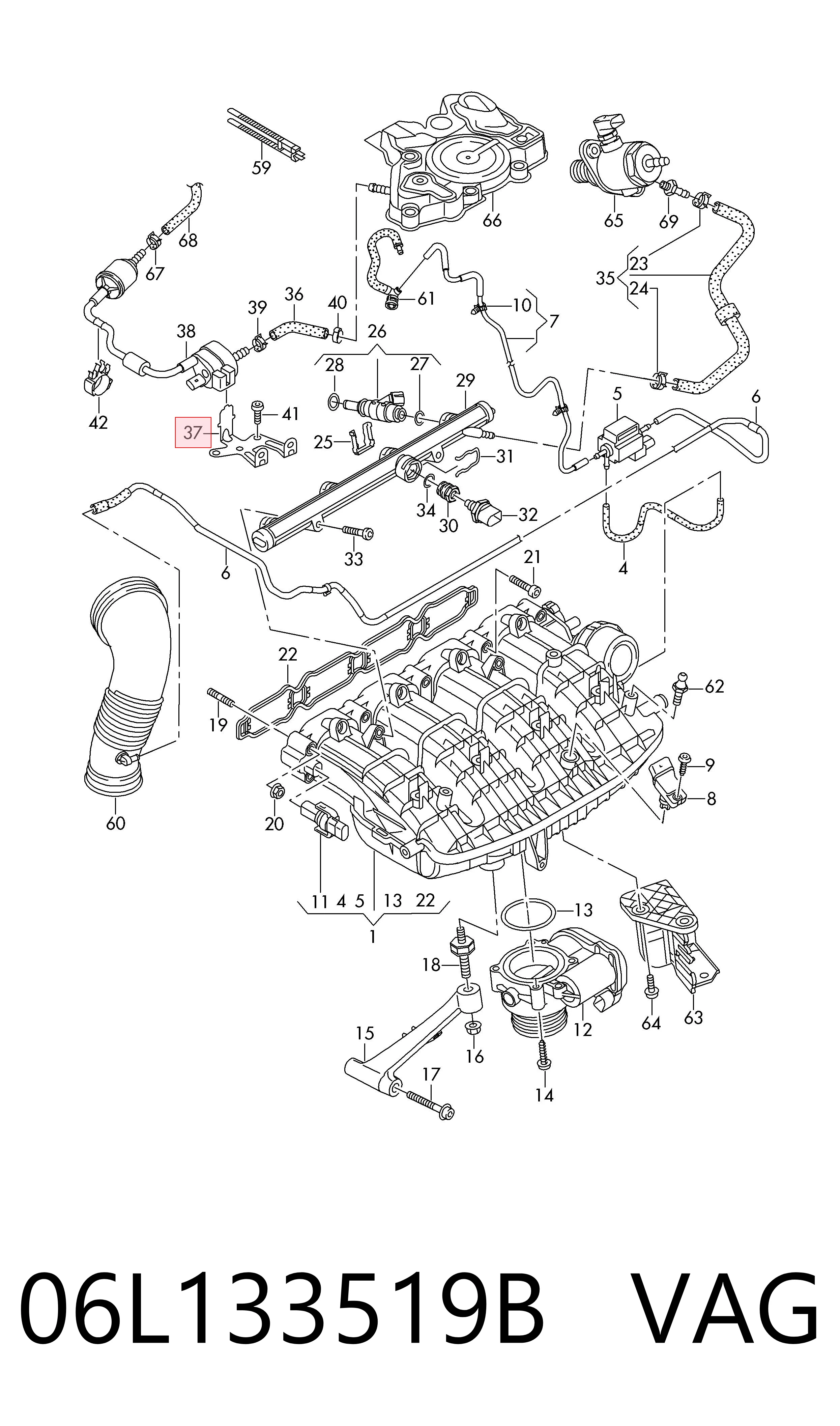  VAG 06L133519B preço, a partir de 23,41 USD