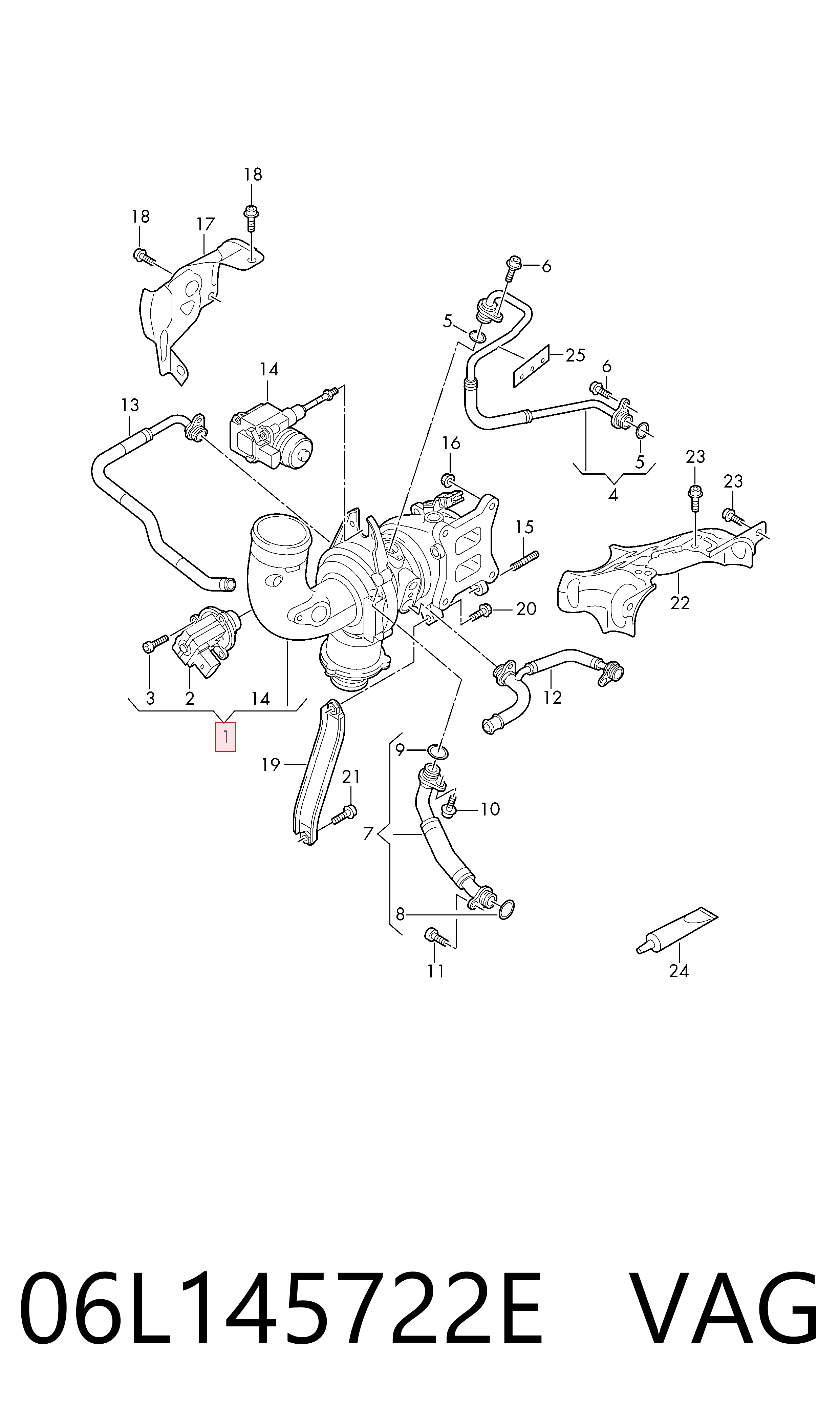 Turbina para Audi Q7  4MB, 4MG, 4MQ