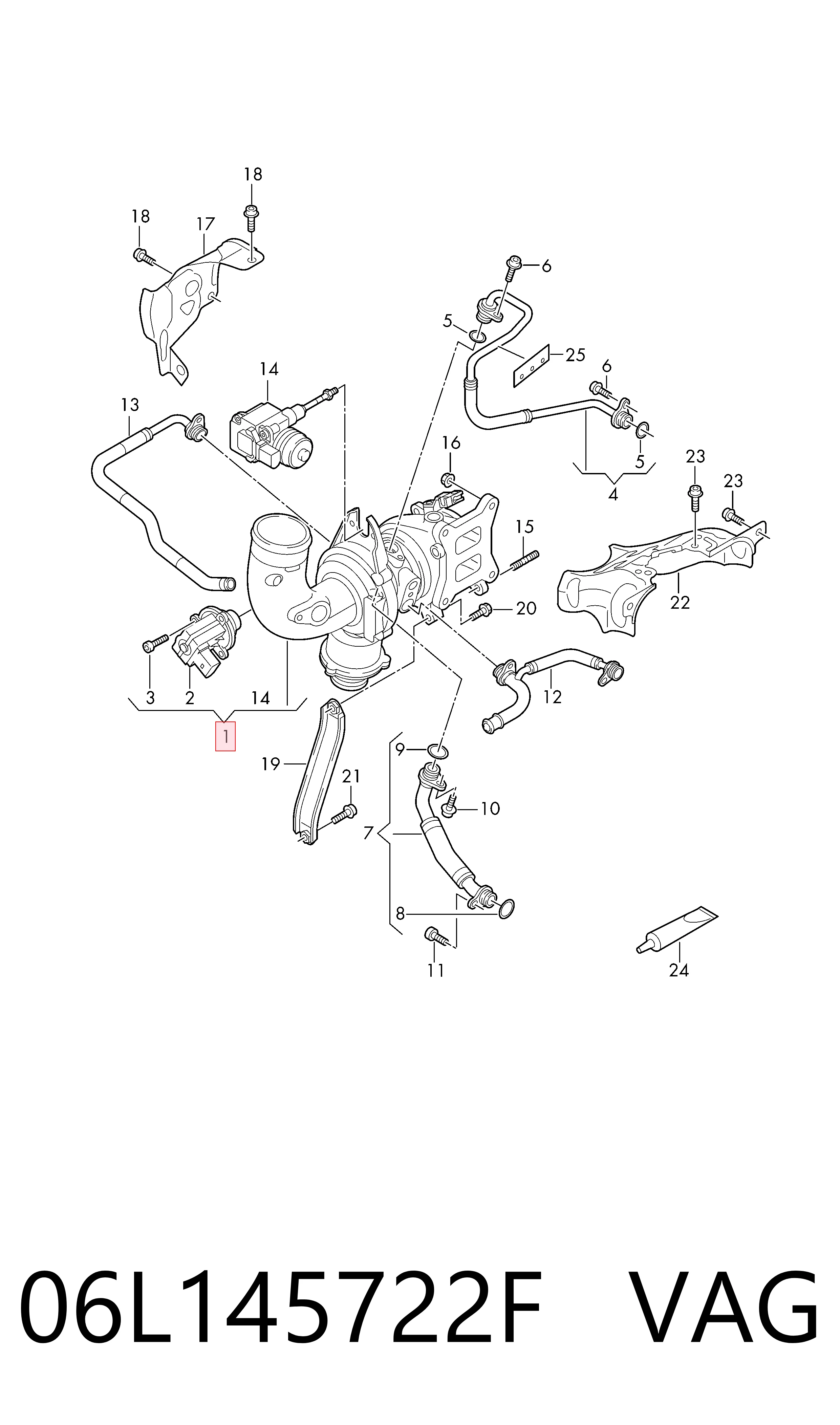 Turbina Audi Q7  4MB, 4MG, 4MQ