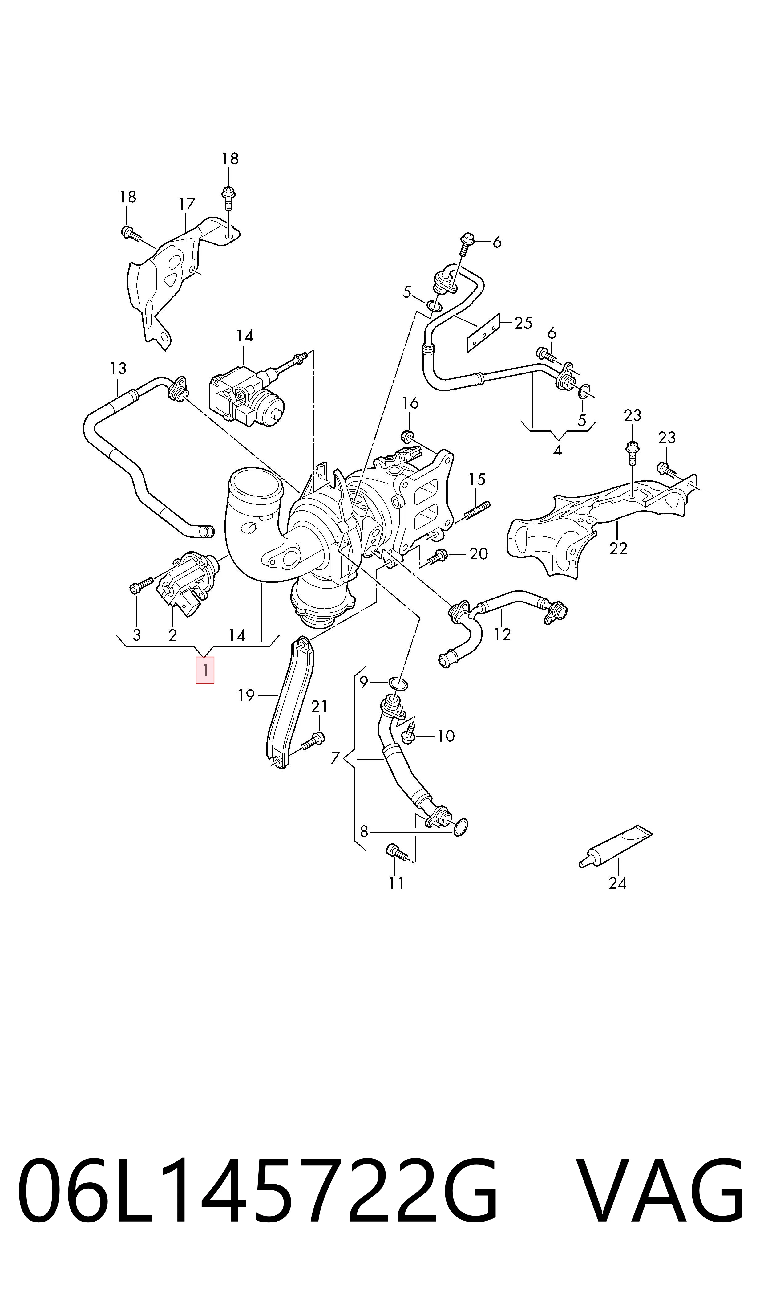  Turbina Audi Q7 SUV (4MB, 4MG, 4MQ) (2015 - 2026) 