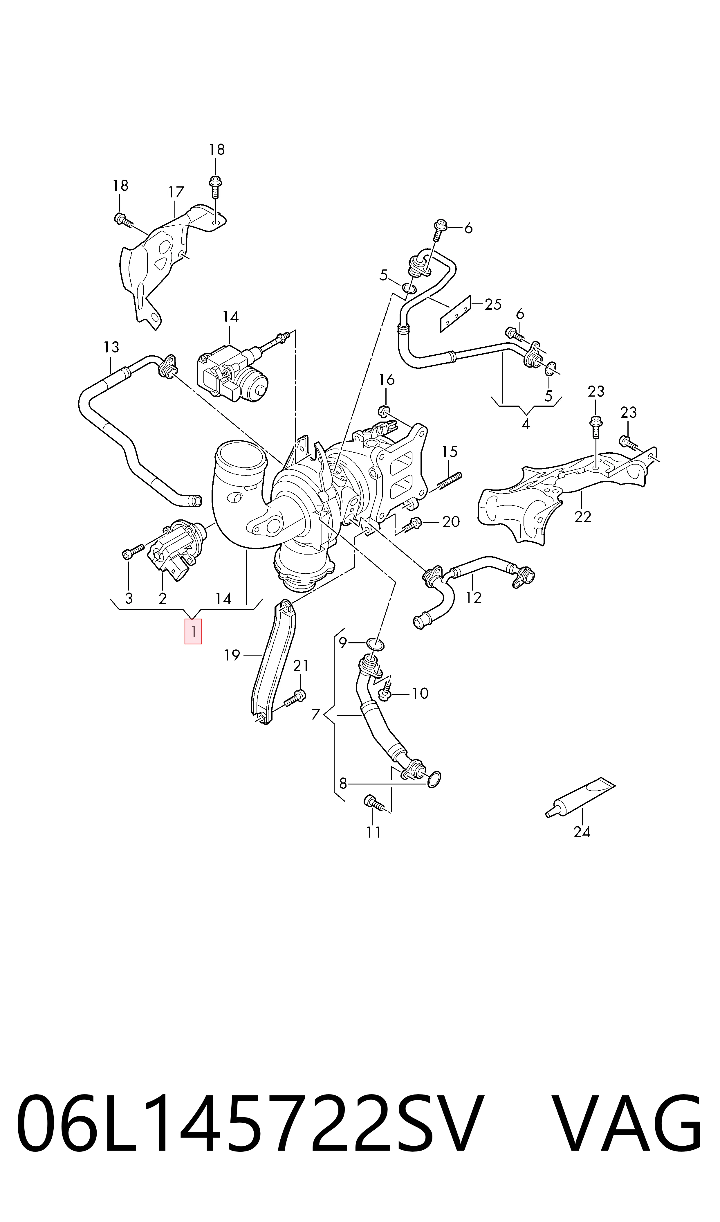 Turbina para Audi Q7  4MB, 4MG, 4MQ