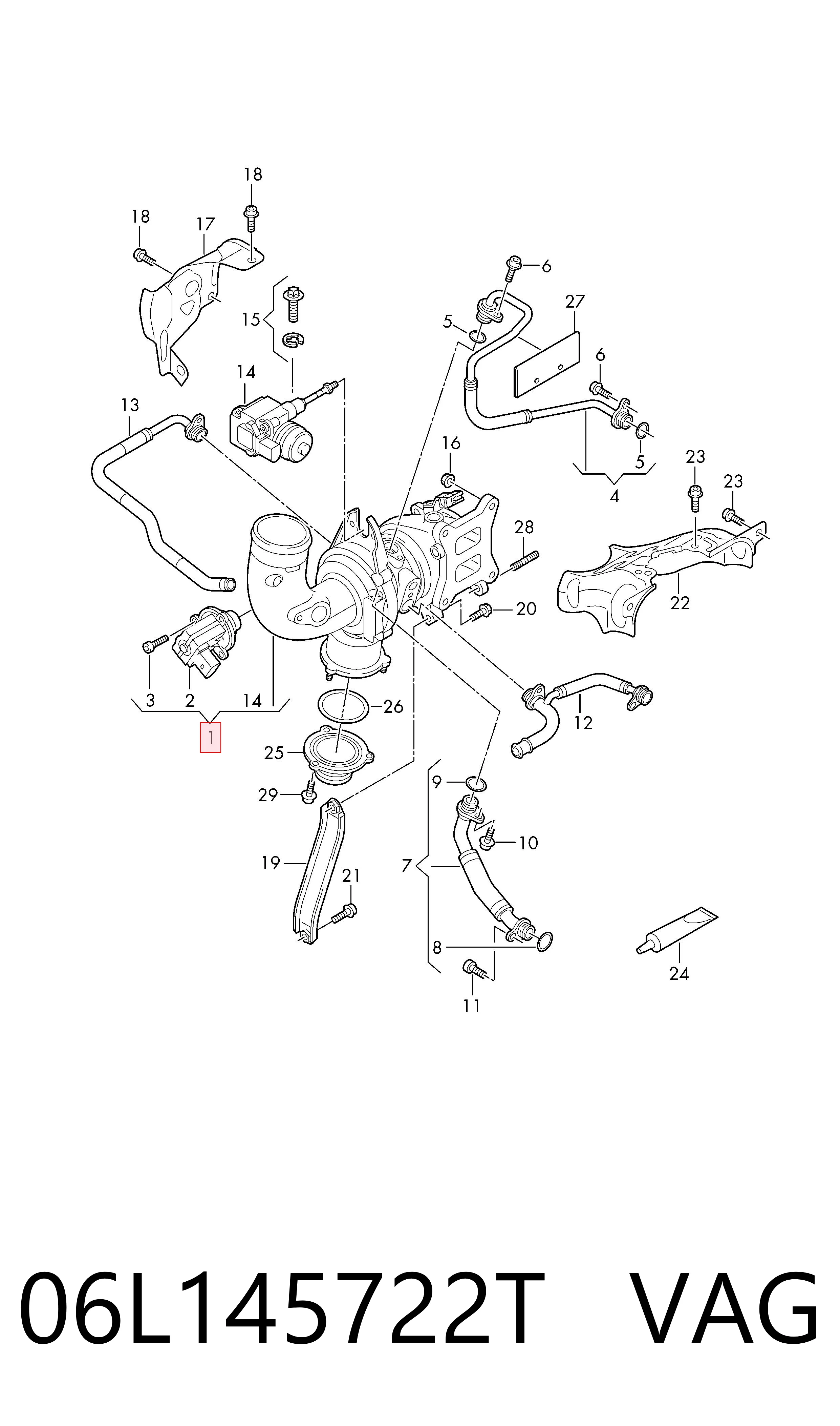  Turbina Audi Q7 SUV (4MB, 4MG, 4MQ) (2015 - 2026) 