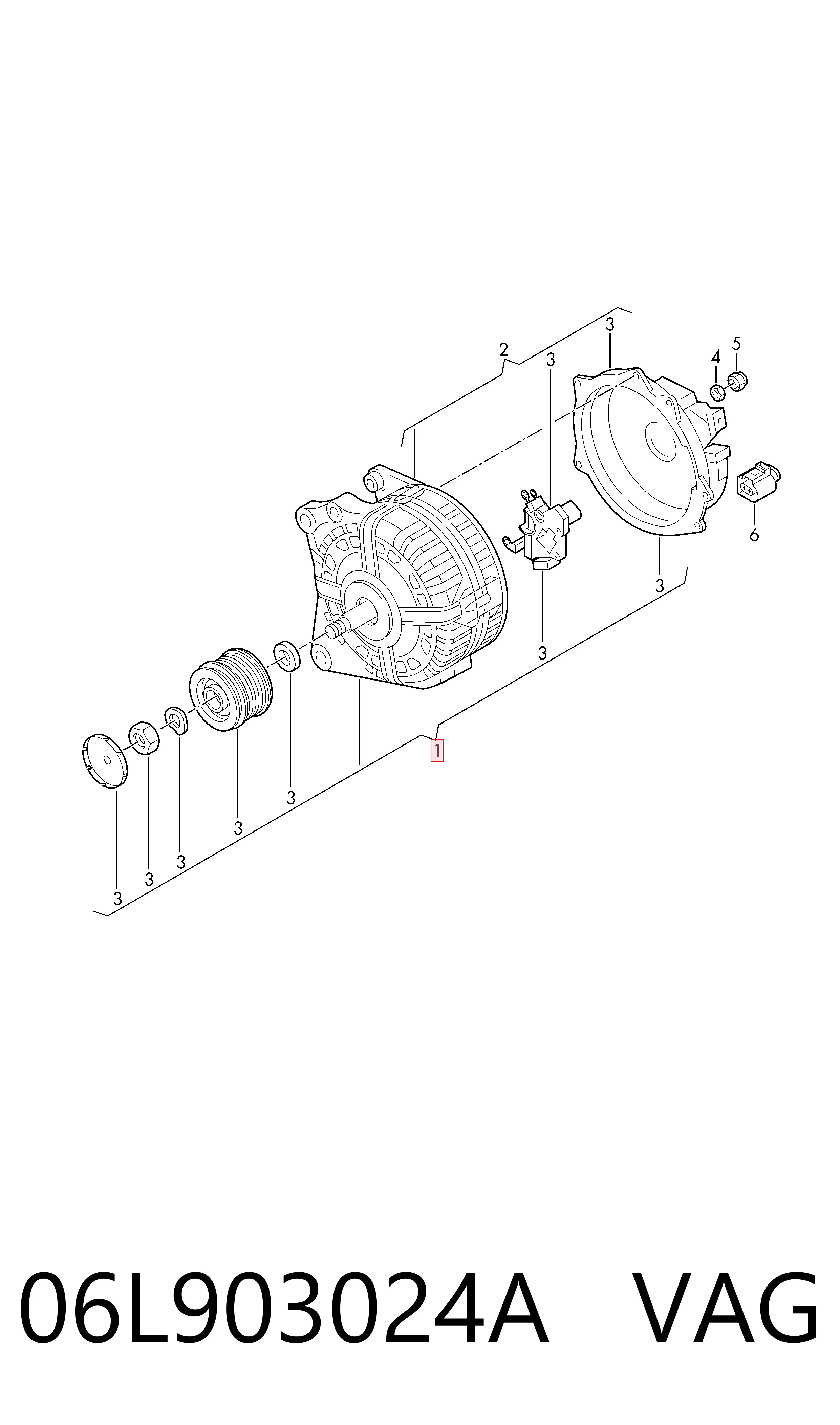06L903024A VAG Gerador