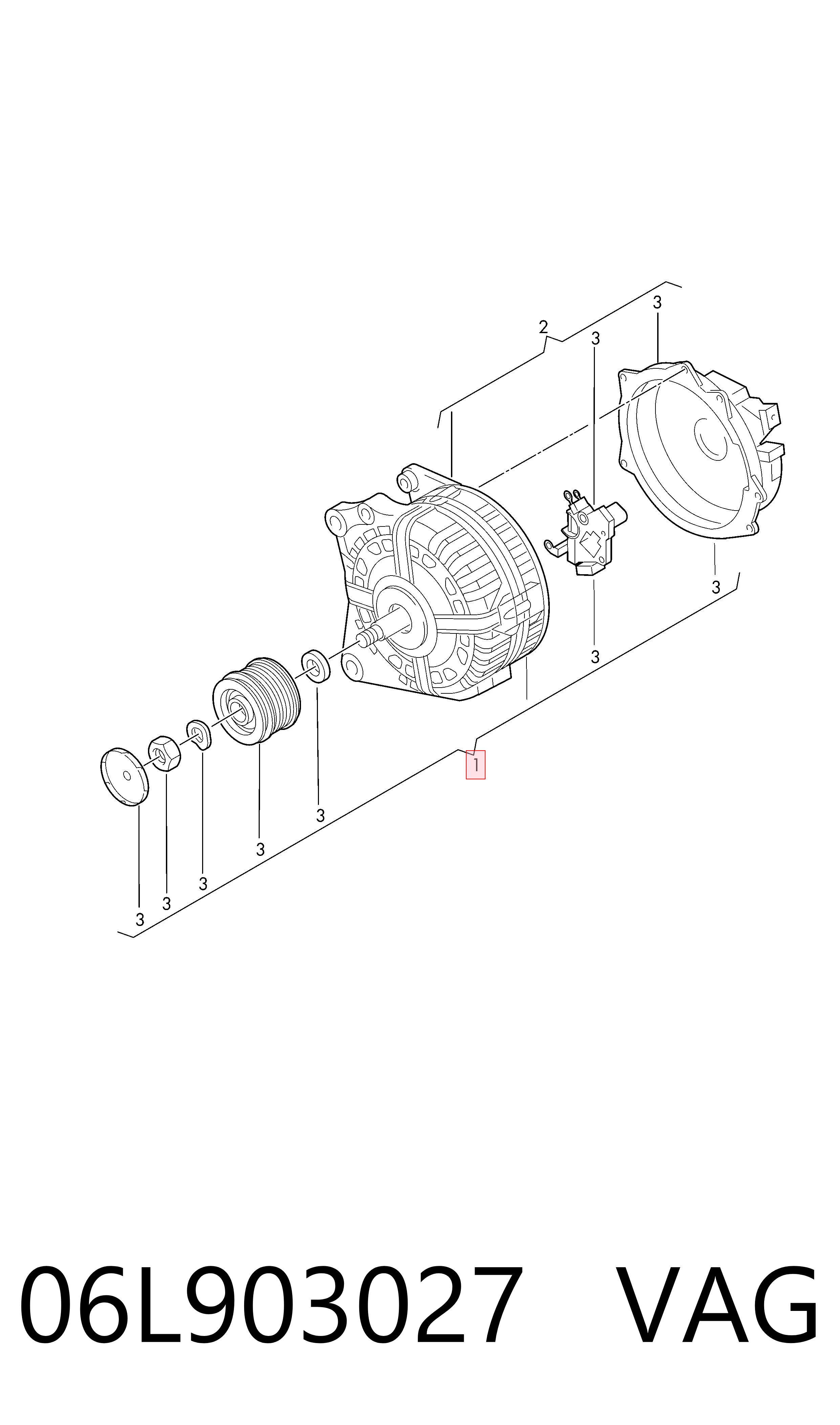 06L903027 VAG Gerador