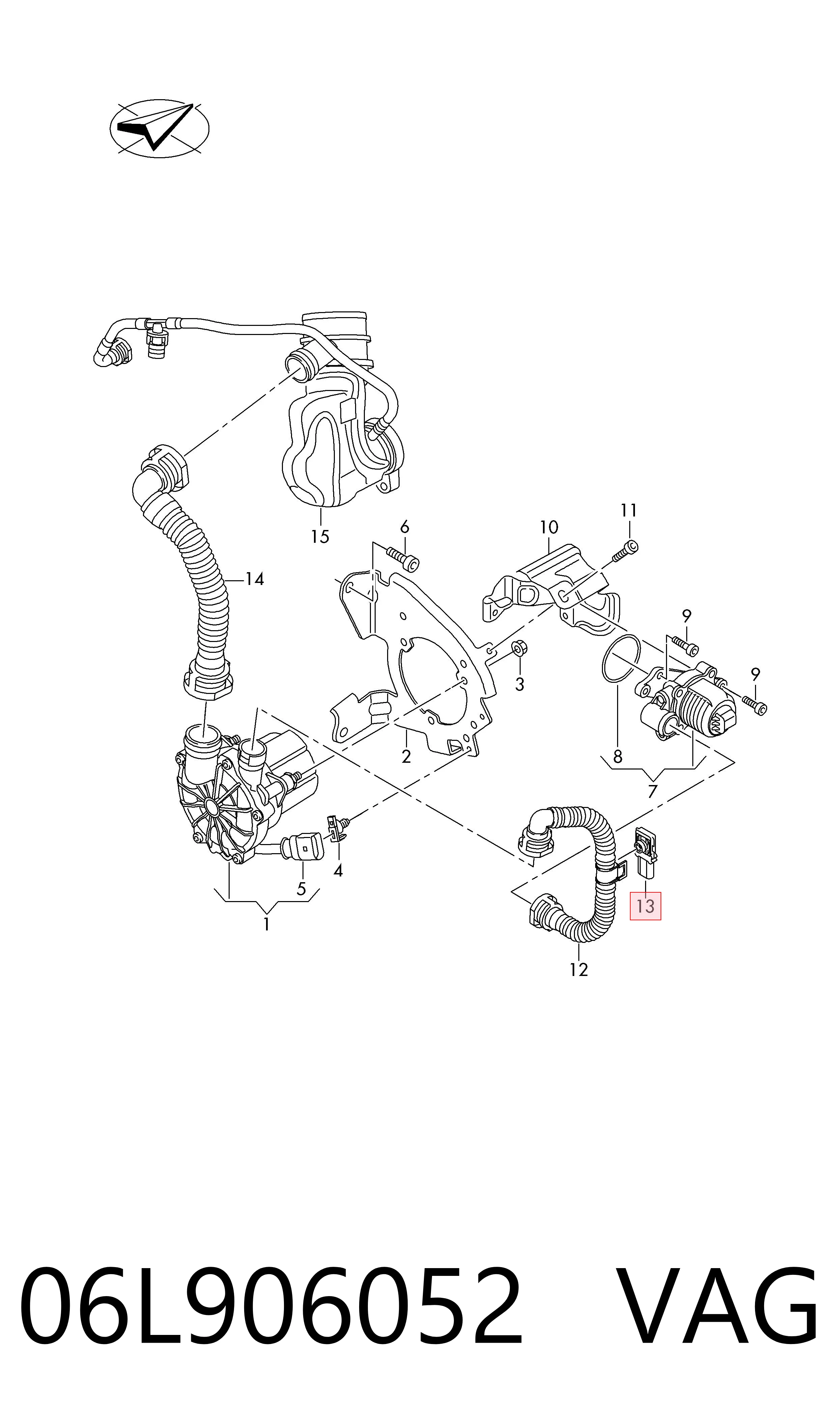 Sensor de pressão de tubo de ar secundário VAG 06L906052 preço, a partir de 72,98 USD