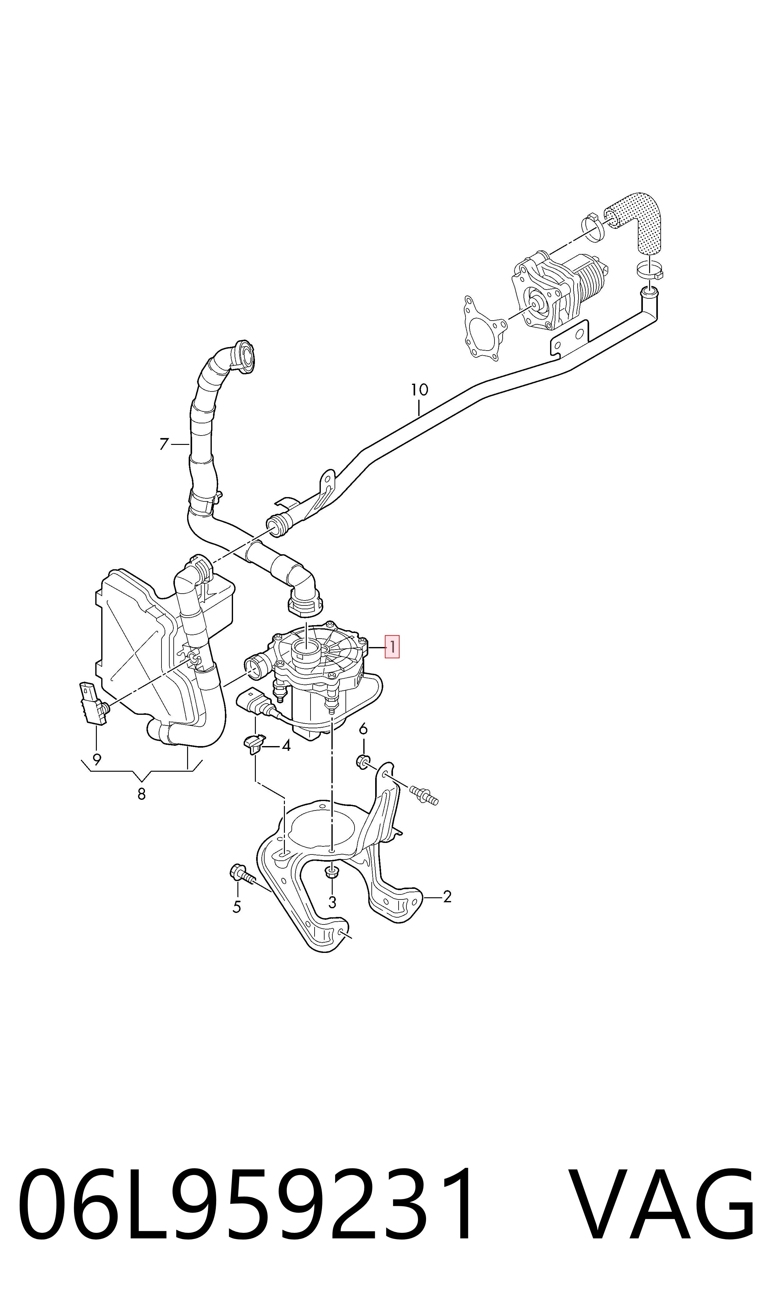 06L959231 VAG Bomba de ar