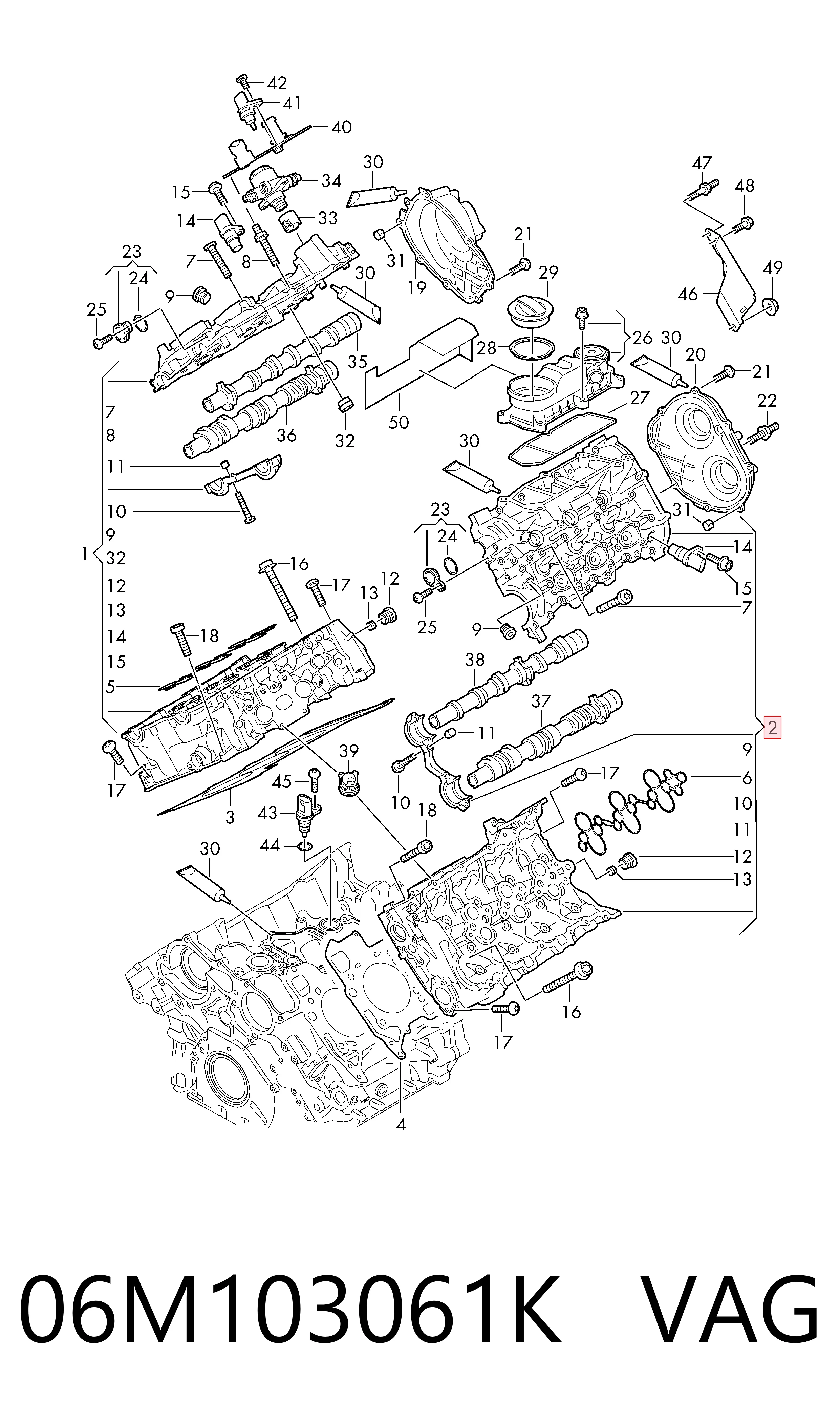 Cabeça de motor (CBC) Audi A6 preço, a partir de 2225,76 USD