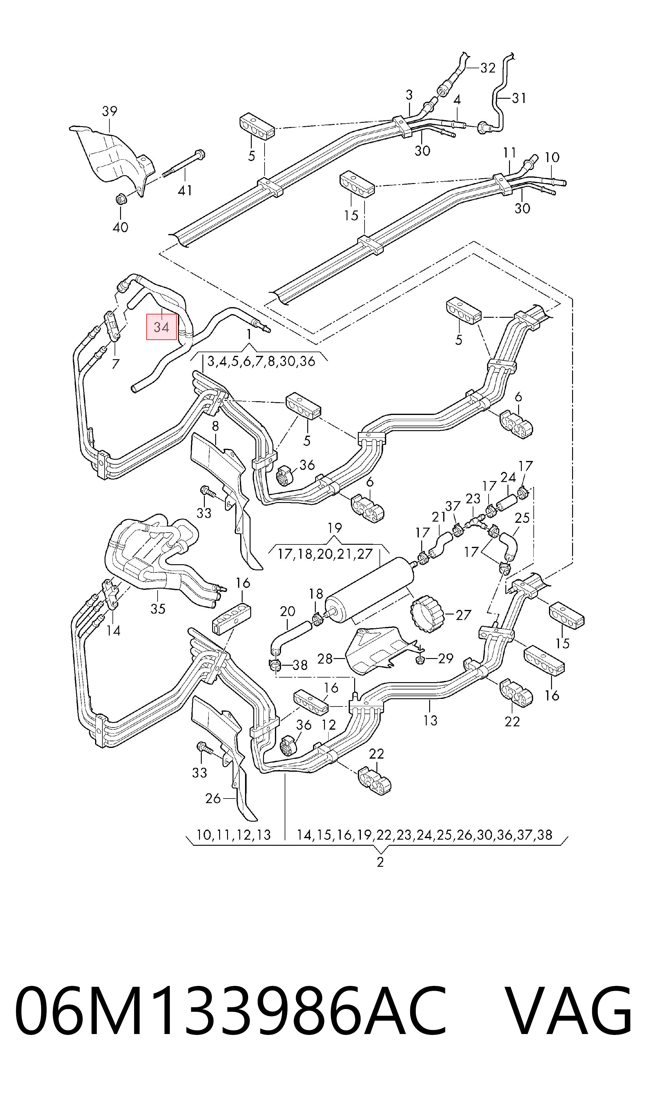  VAG 06M133986AC preço, a partir de 125,89 USD