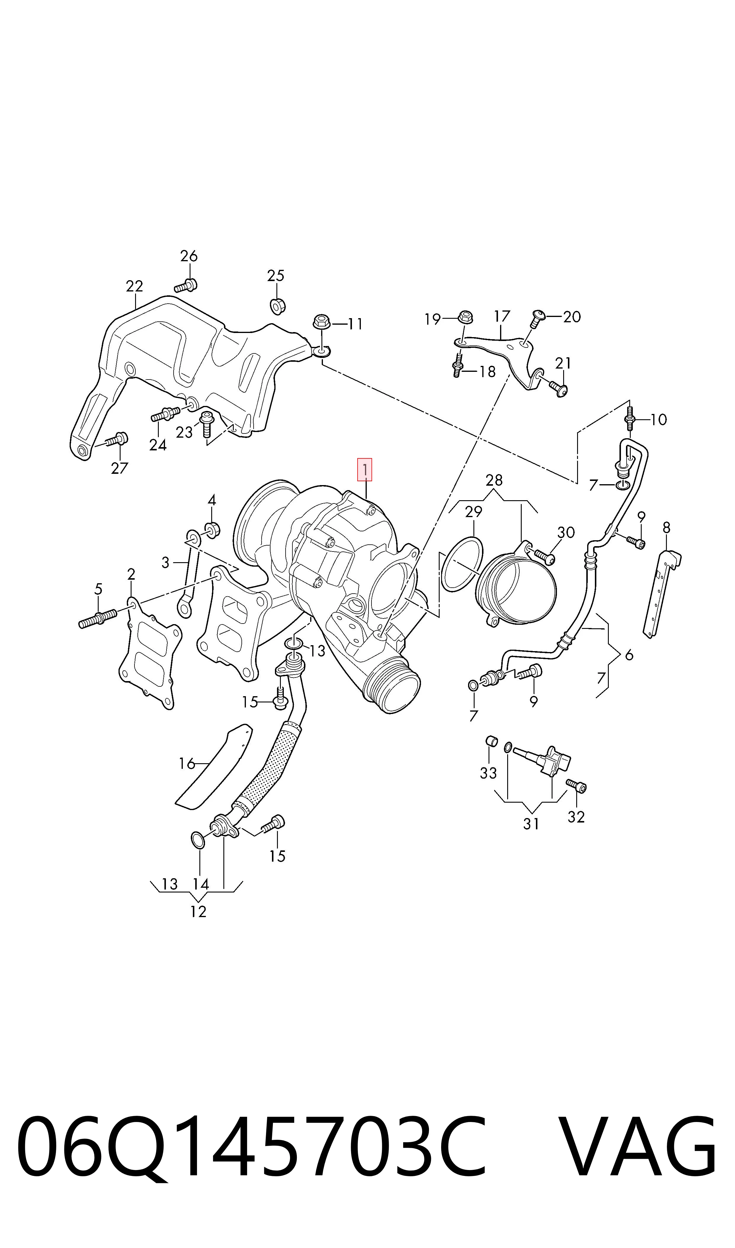 Turbina VAG 06Q145703C preço, a partir de 2171,65 USD
