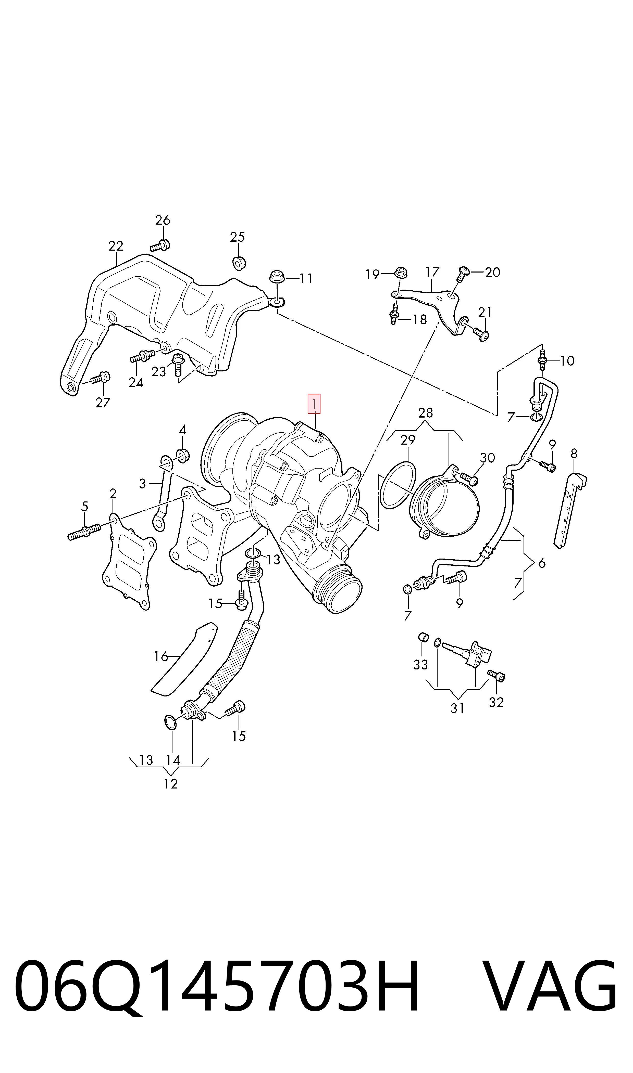 06Q145703H VAG Turbina
