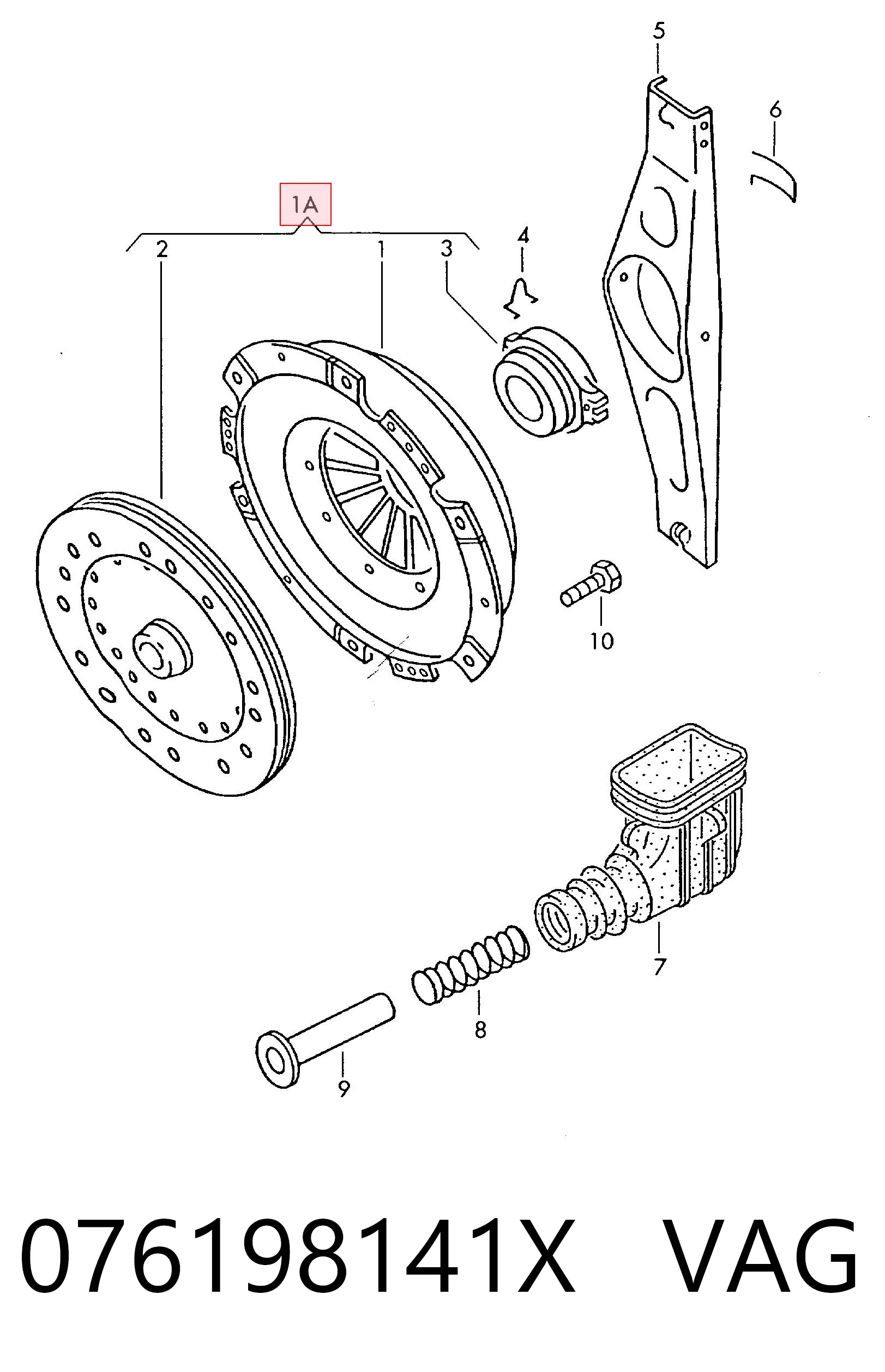 Kit de embraiagem (3 peças) para Volkswagen LT 293-909
