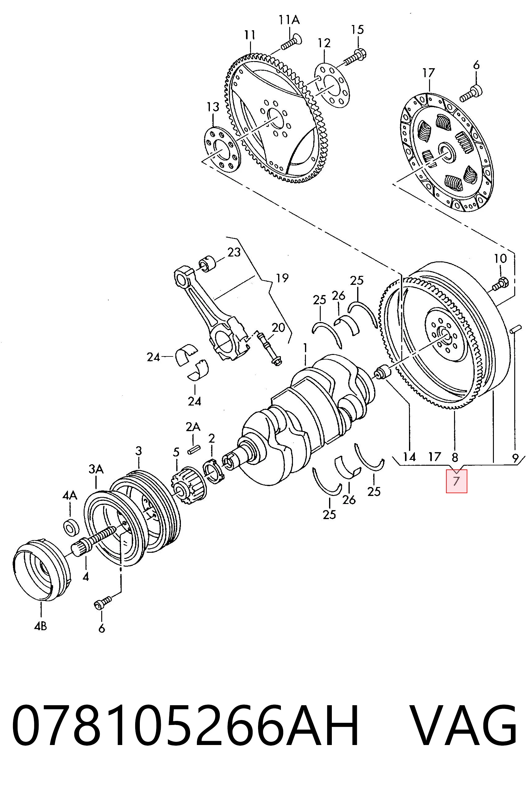 415005510 INA Volante de motor