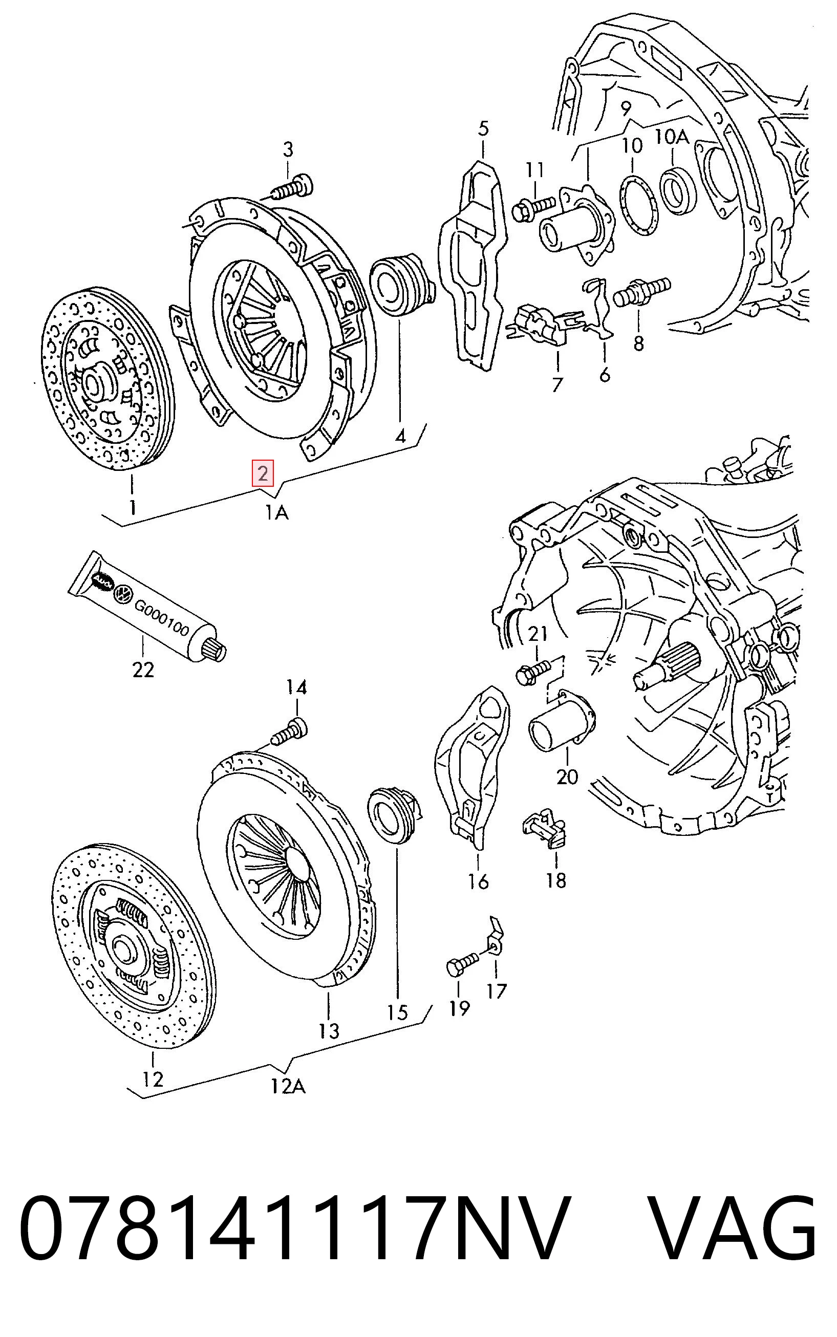 Compre Cesta de embraiagem Audi 80 
