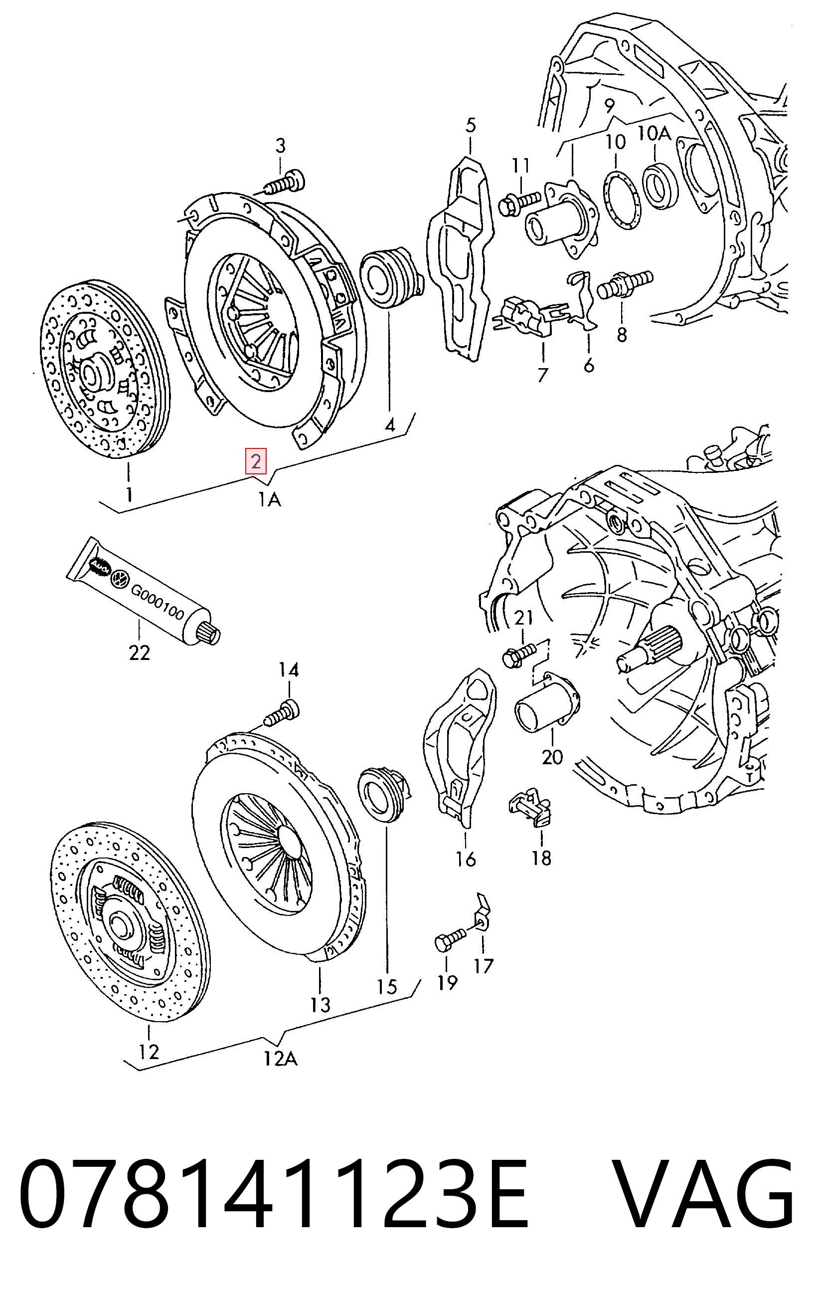 Compre Cesta de embraiagem Audi 100 
