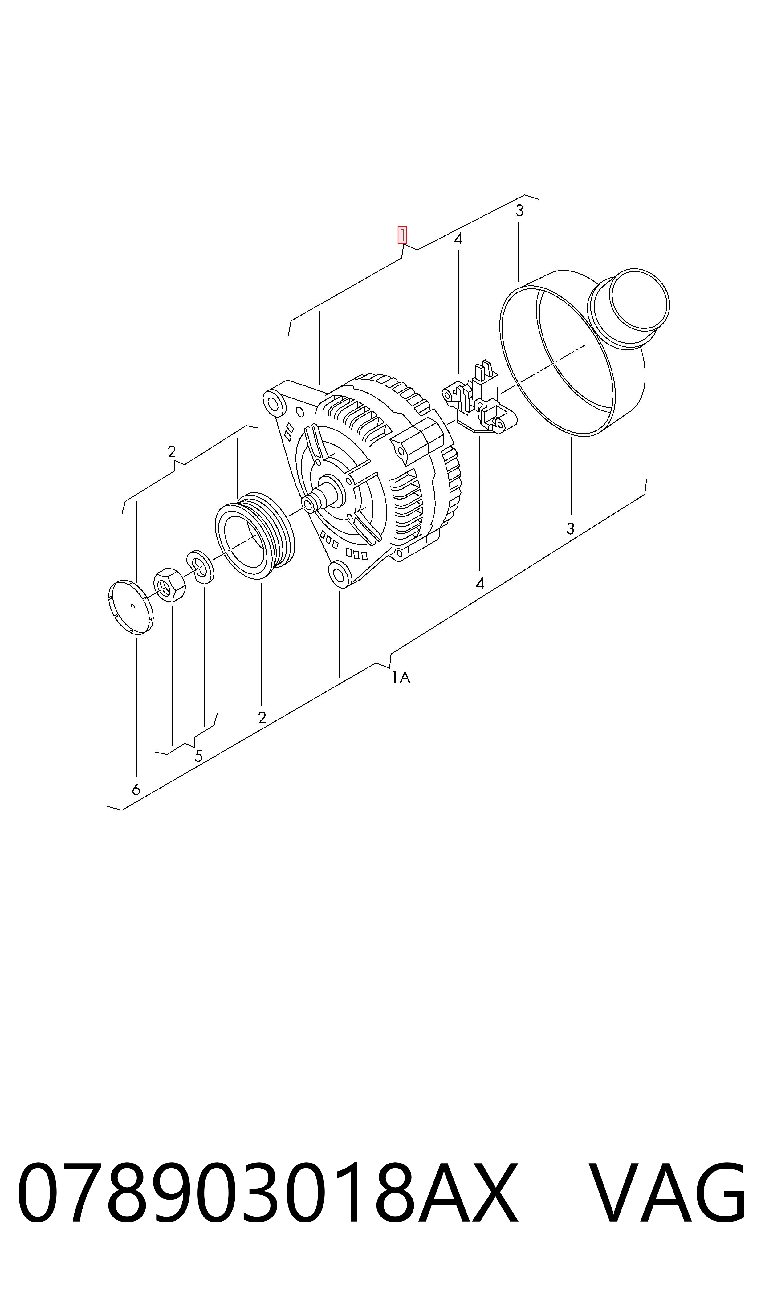 078903018AX VAG Gerador