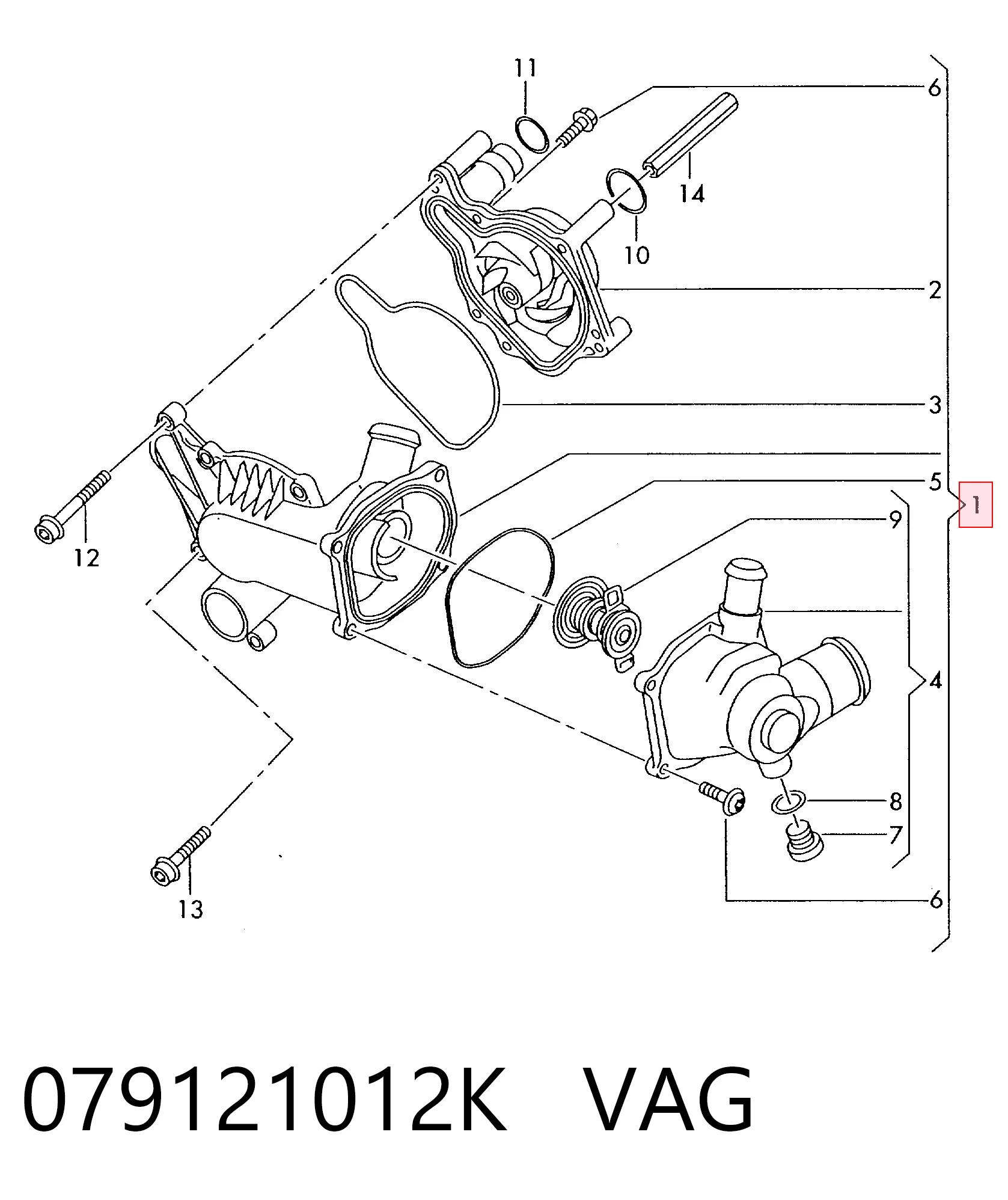079121012K VAG