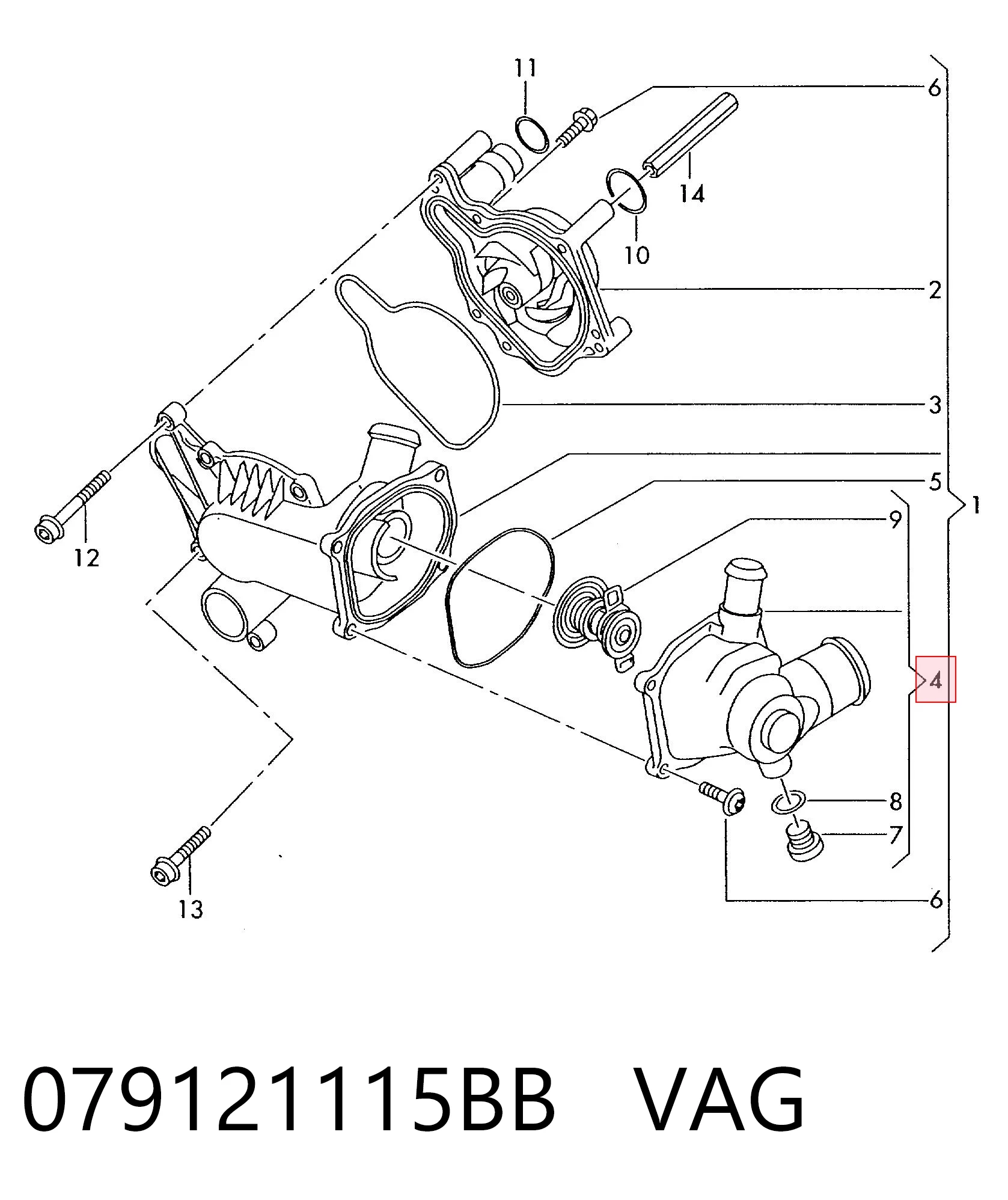 079121115BB VAG Termostato