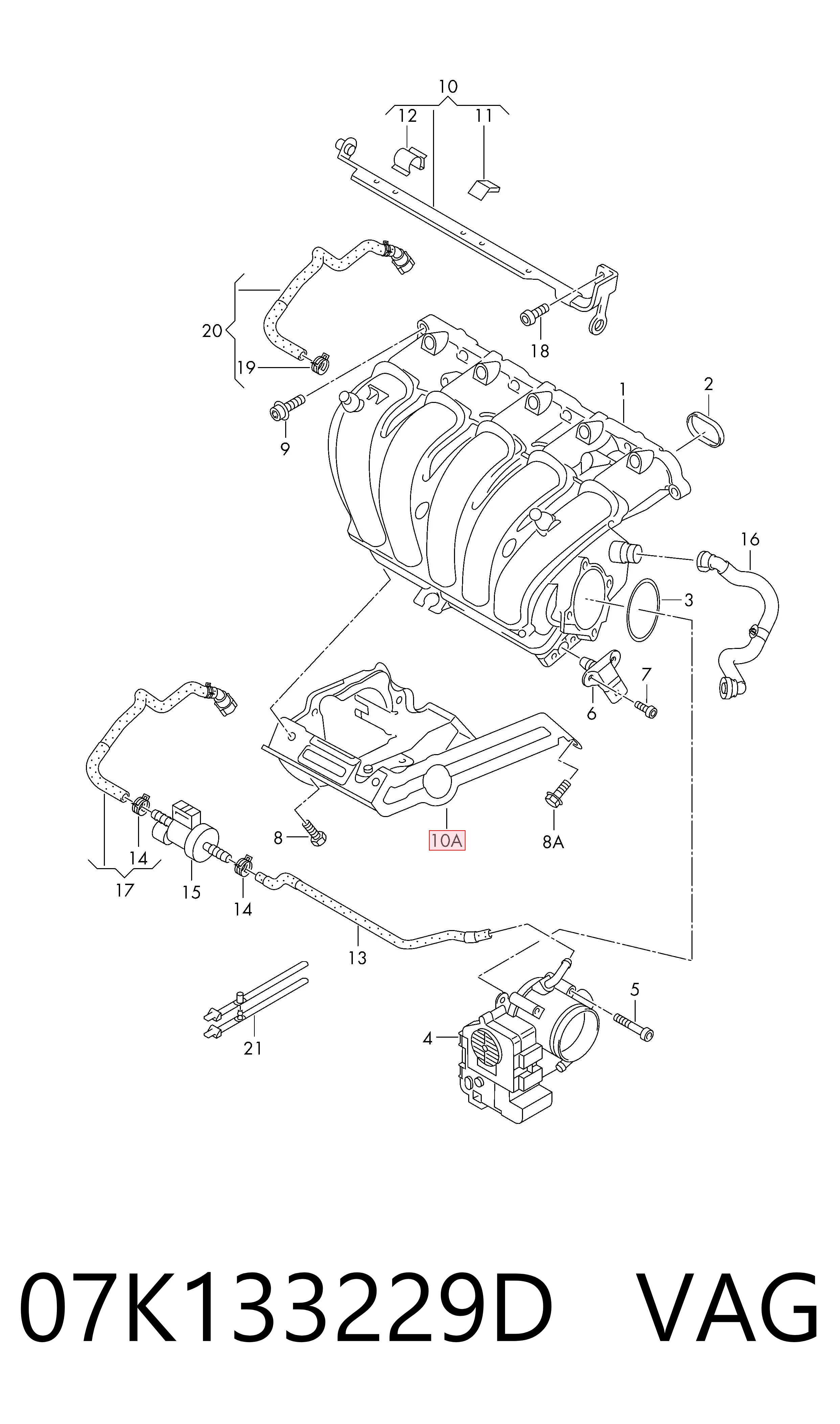 07K959253A Bentley Bomba de ar