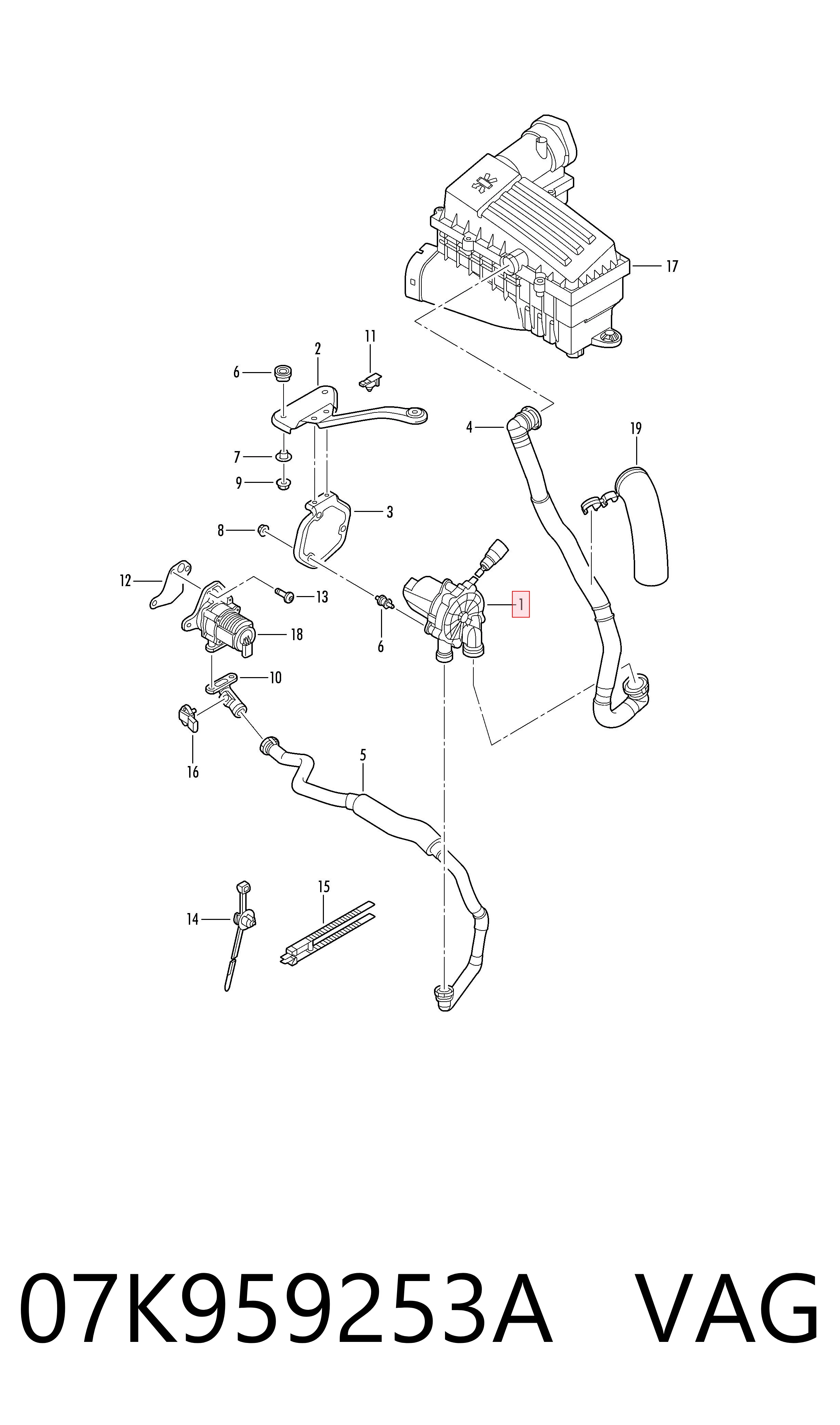 Bomba de ar Bentley 07K959253A preço, a partir de 76,14 USD