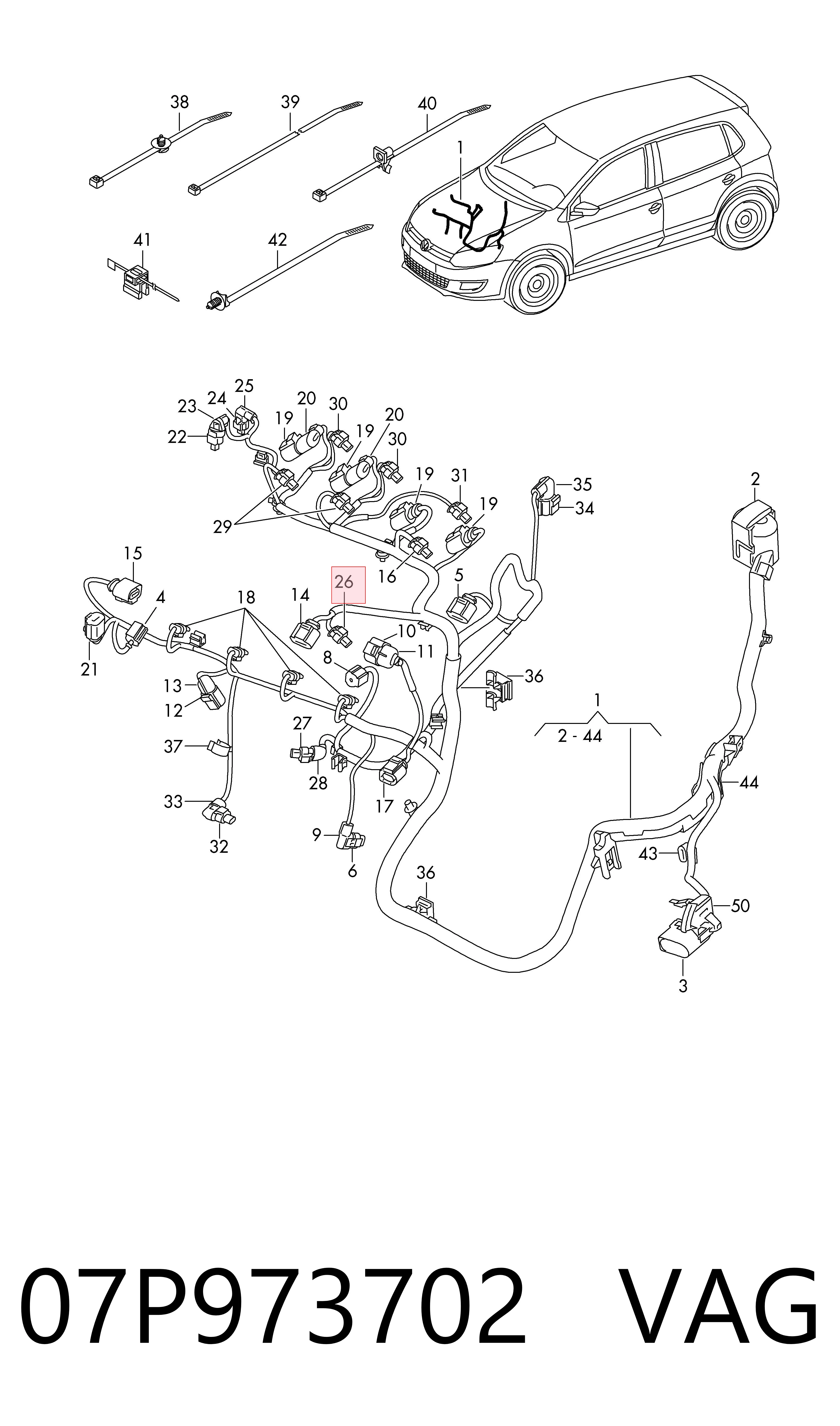07P973702 VAG Conector universal
