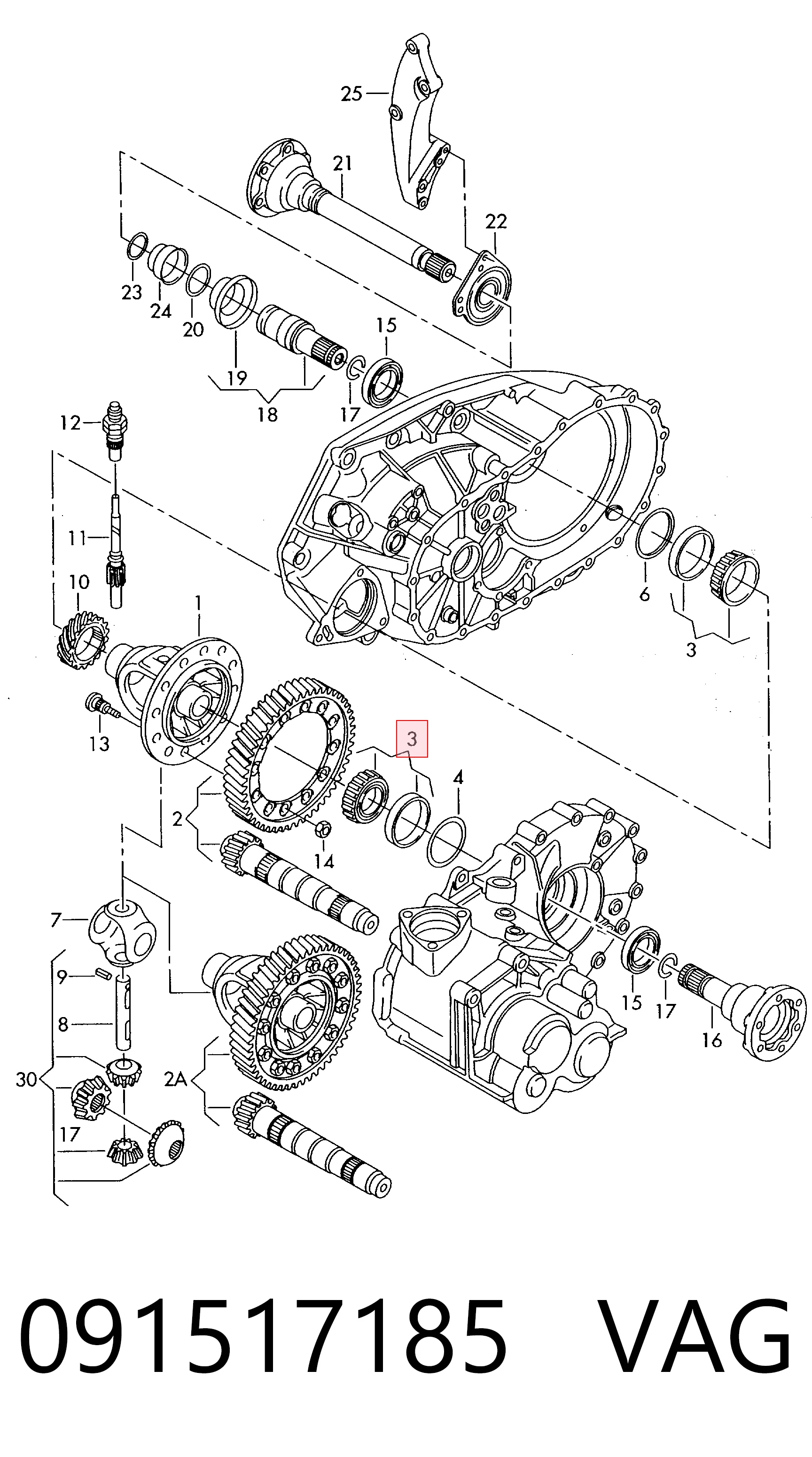  Rolamento de cubo traseiro Volkswagen Golf IV hatchback (1J1) (1997 - 2008) IV