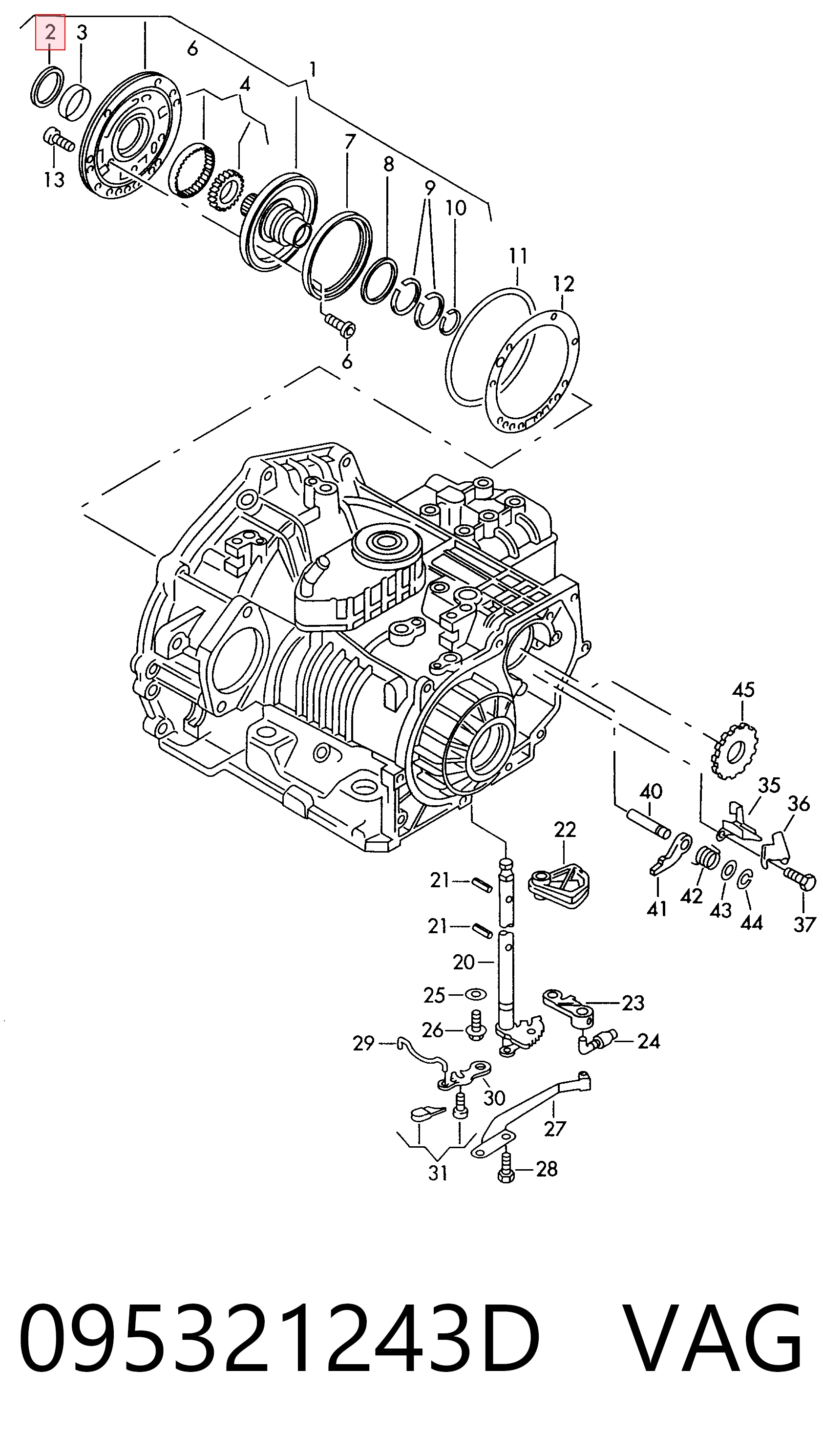 Bucim de bomba de óleo da Caixa Automática de Mudança Audi 80  89, 89Q, 8A ao melhor preço