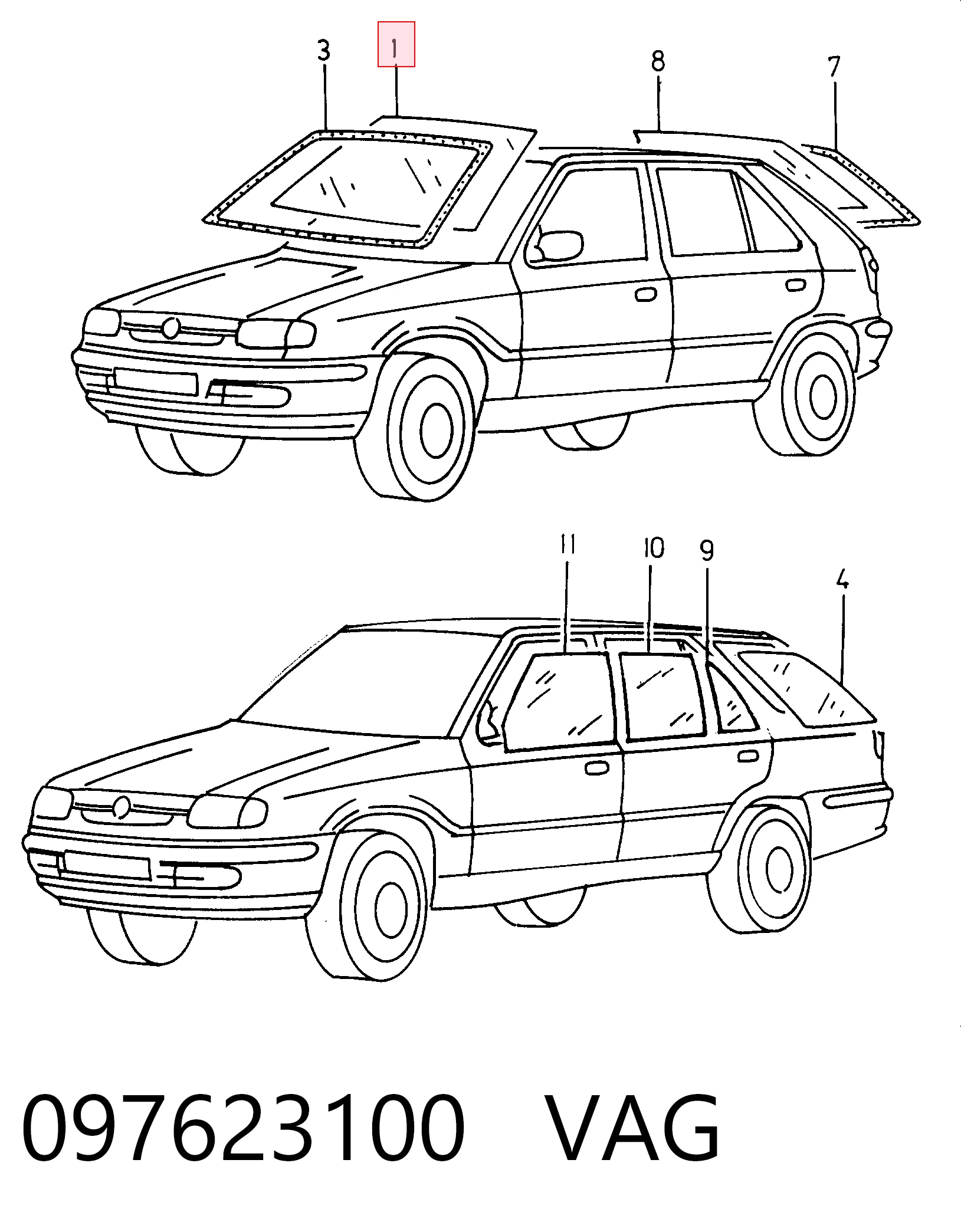 Compre Pára-brisas Skoda Felicia 2