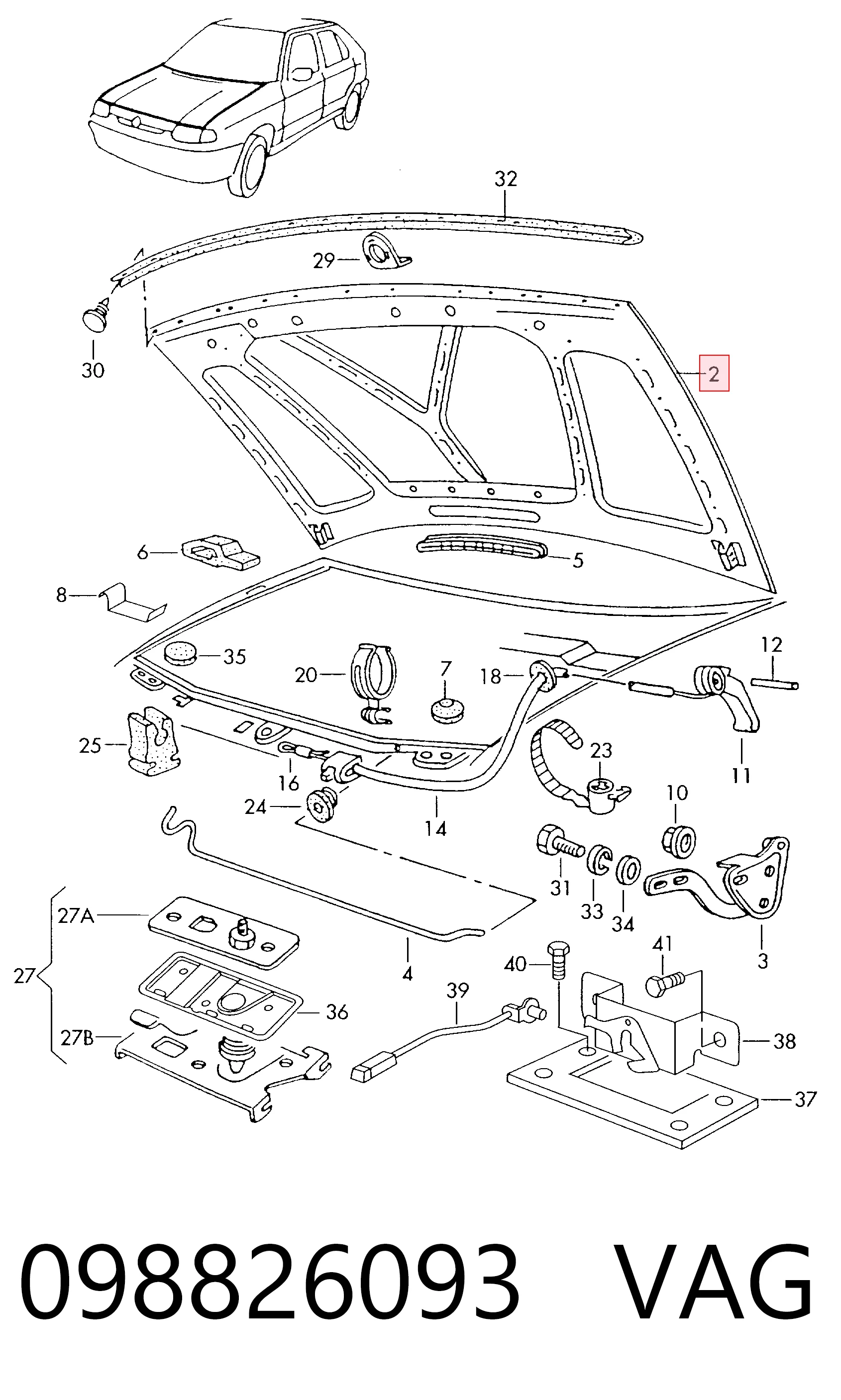 Capota Skoda Felicia I 791, 6U1