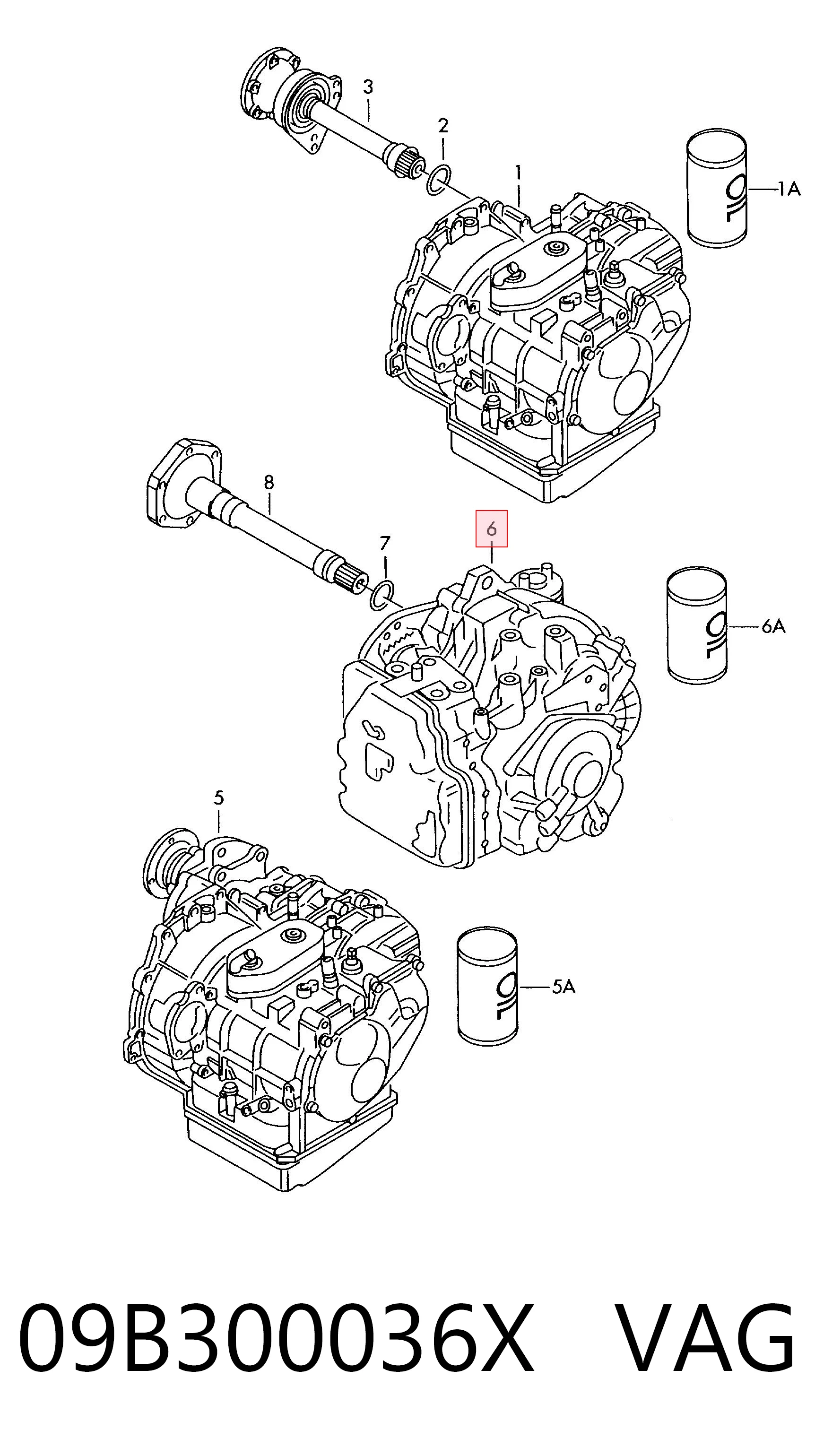 Caixa Automática de Mudança montada Volkswagen Sharan I 7M8, 7M9, 7M6 ao melhor preço