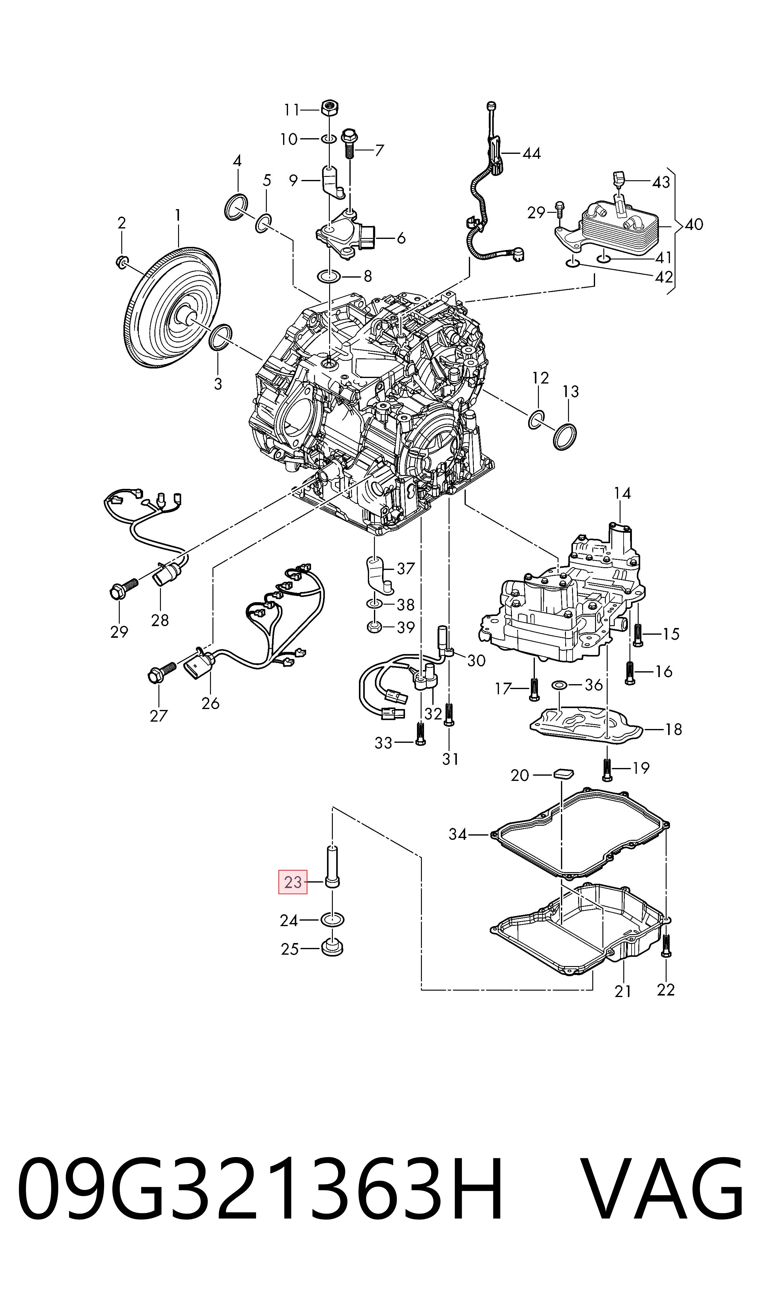 Sonda (indicador) do nível de óleo na Caixa Automática de Mudança VAG 09G321363H preço, a partir de 33,38 USD