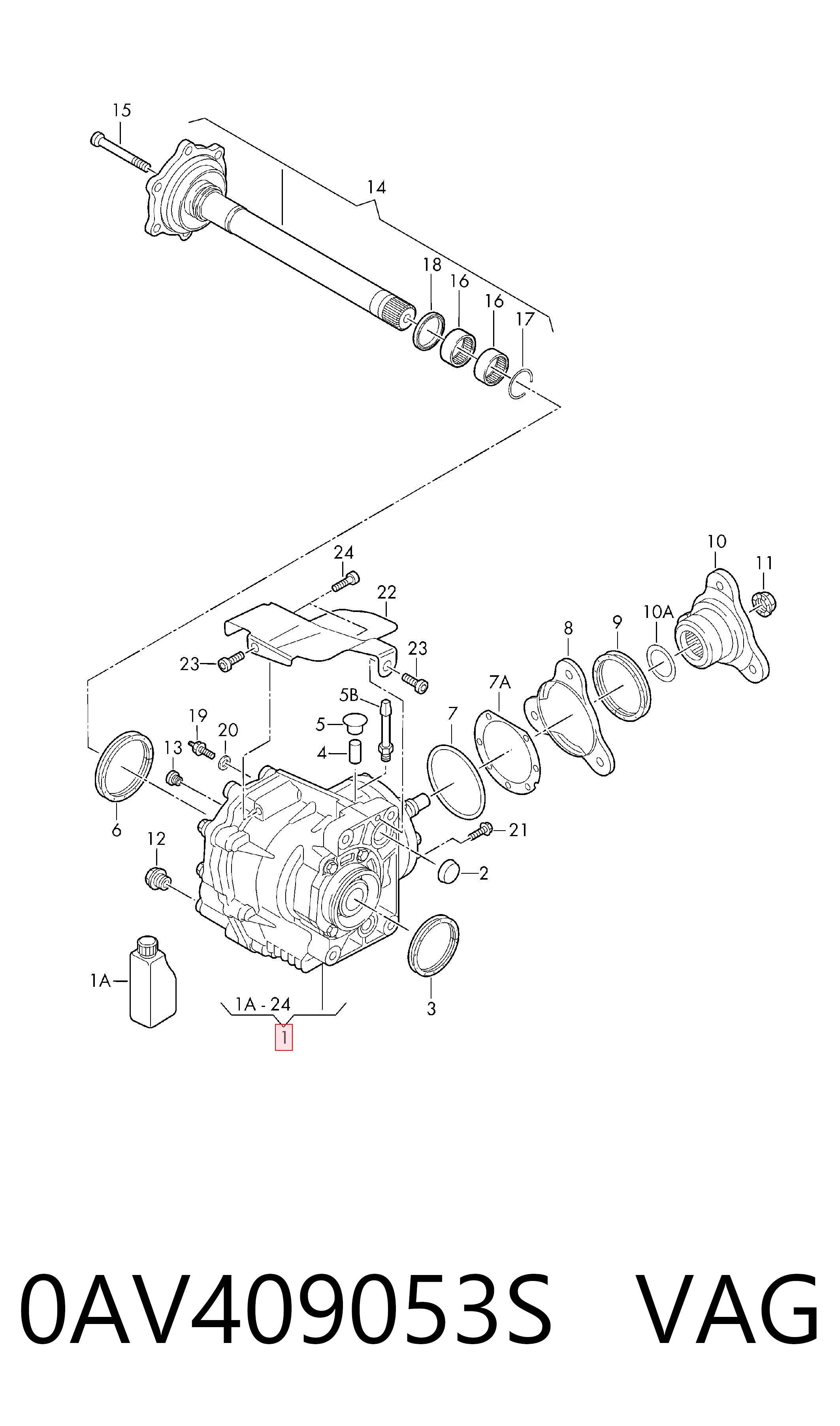 Caixa de transferência para Seat Altea XL 5P5, 5P8