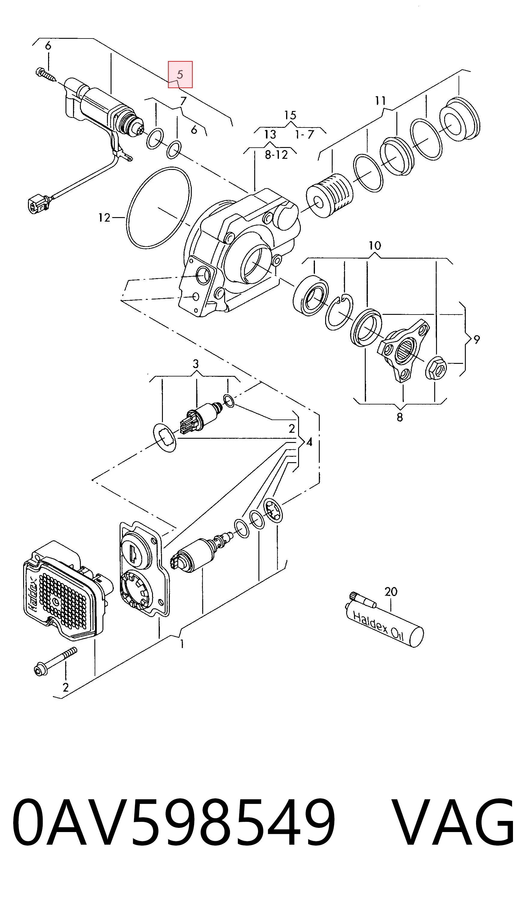 Bomba de acoplamento Haldex Wahler DS118613 preço, a partir de 181,77 USD