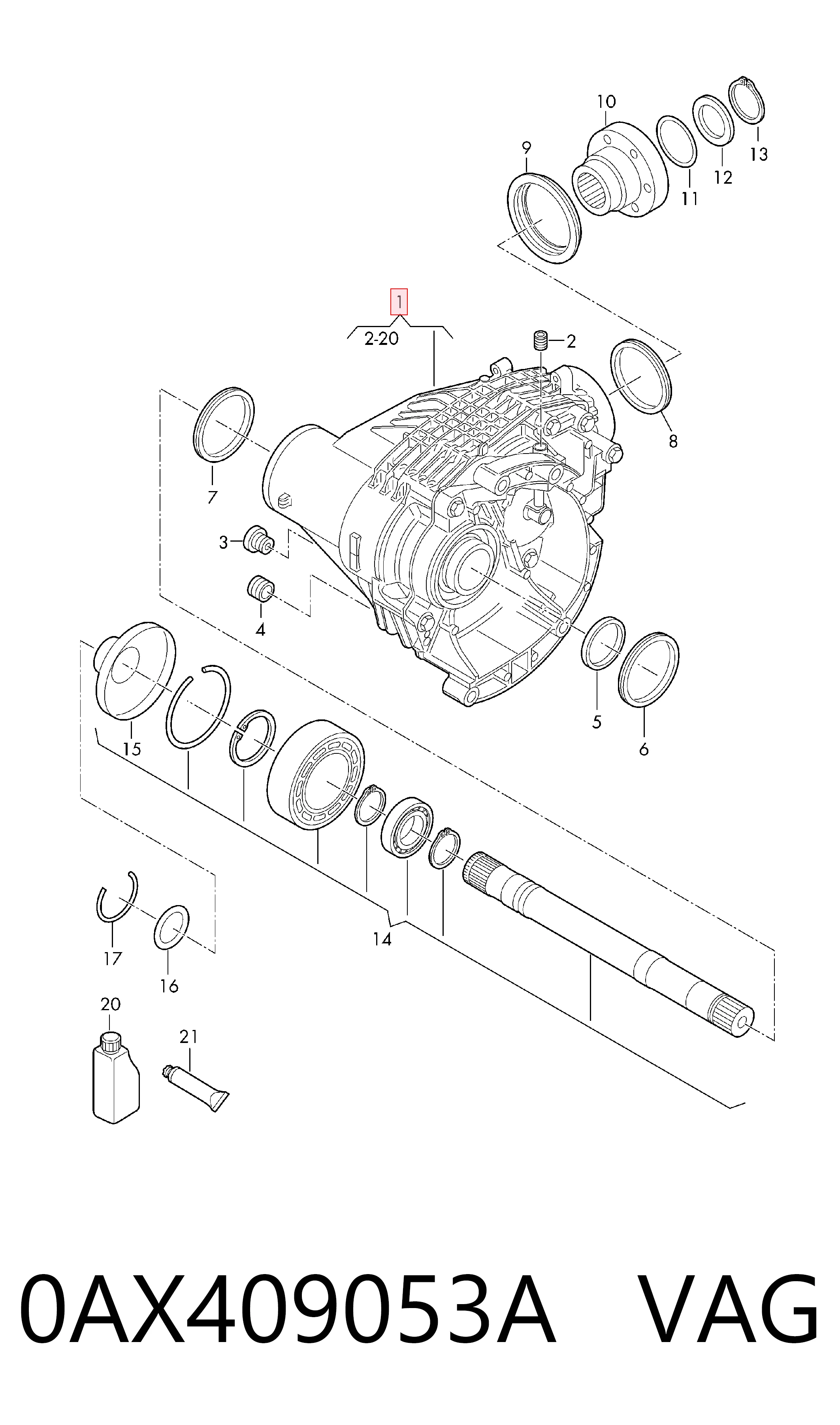 Caixa de transferência Volkswagen Crafter  SY, SX, SYB, SYC, SYD, SYM ao melhor preço