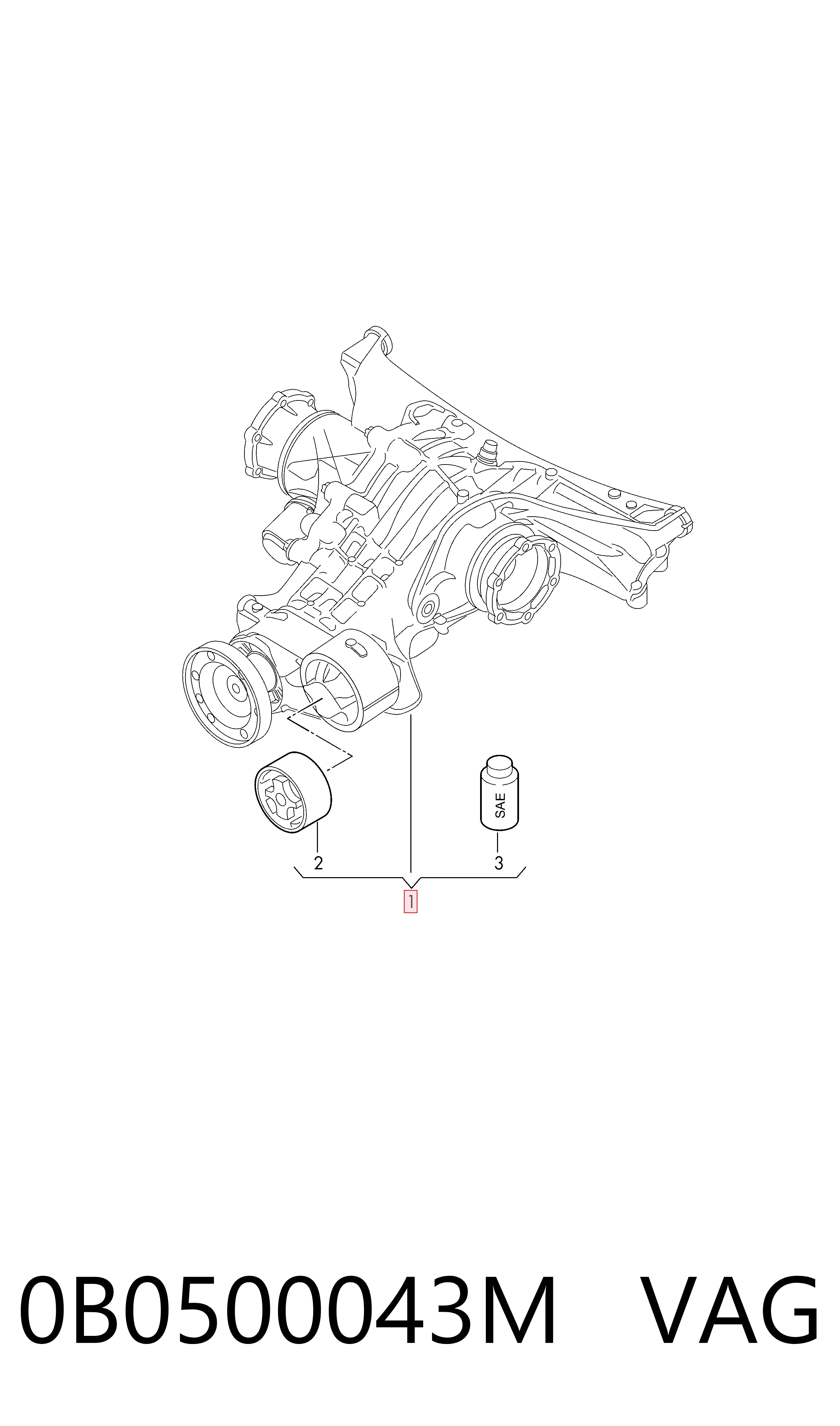  Redutor do eixo traseiro Audi A6 C8 sedan (4A2) (2018 - 2025) C8