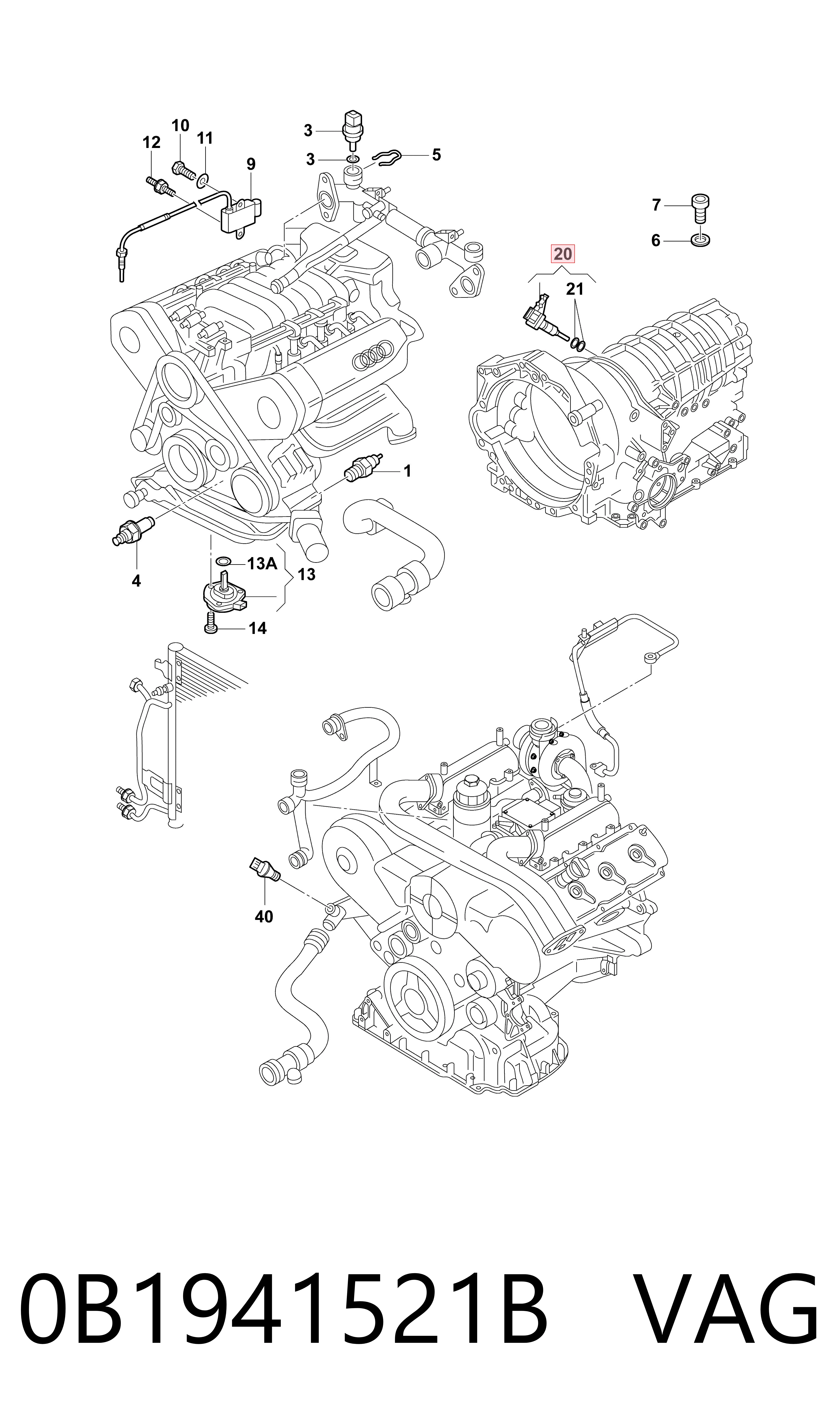  Sensor de ativação das luzes de marcha à ré Audi A6 C7 sedan (4G2, 4GC) (2010 - 2019) C7