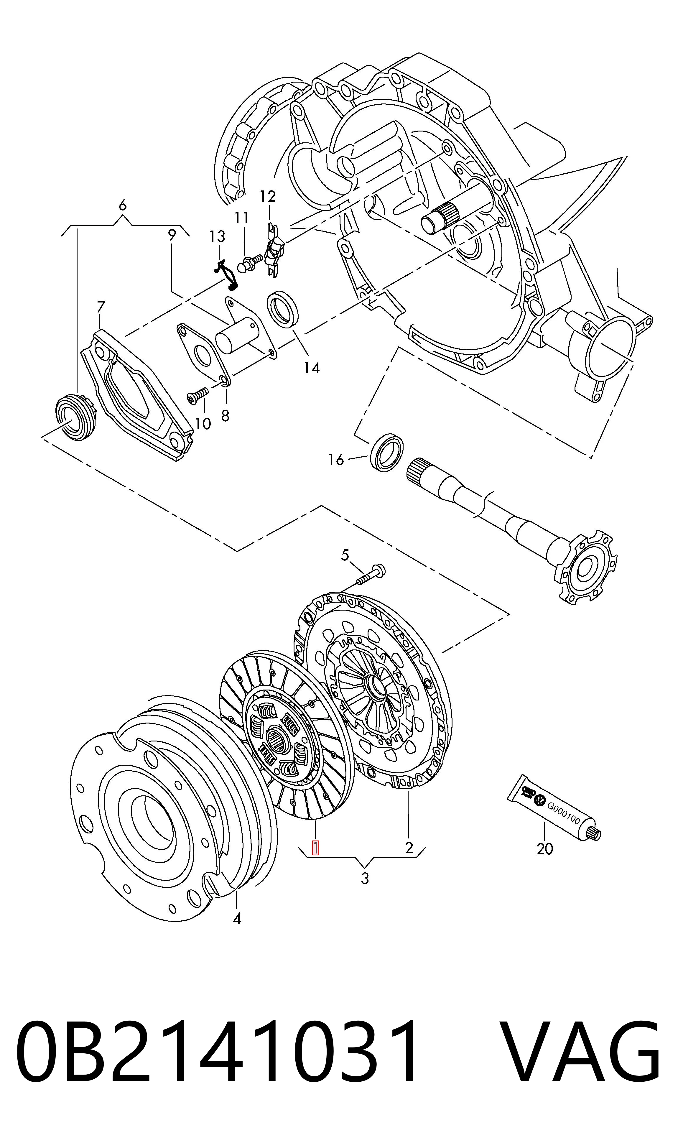 Disco de embraiagem Audi A5  8T3 ao melhor preço