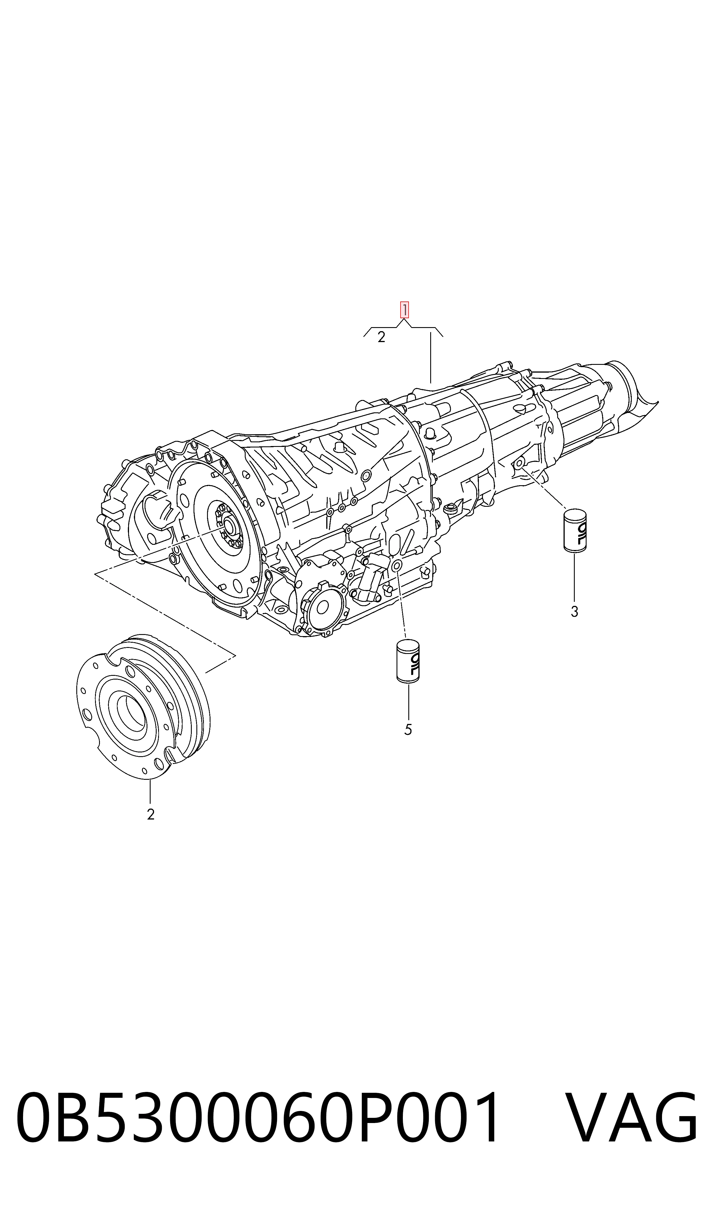 Caixa Automática de Mudança montada para Audi Q5  8RB