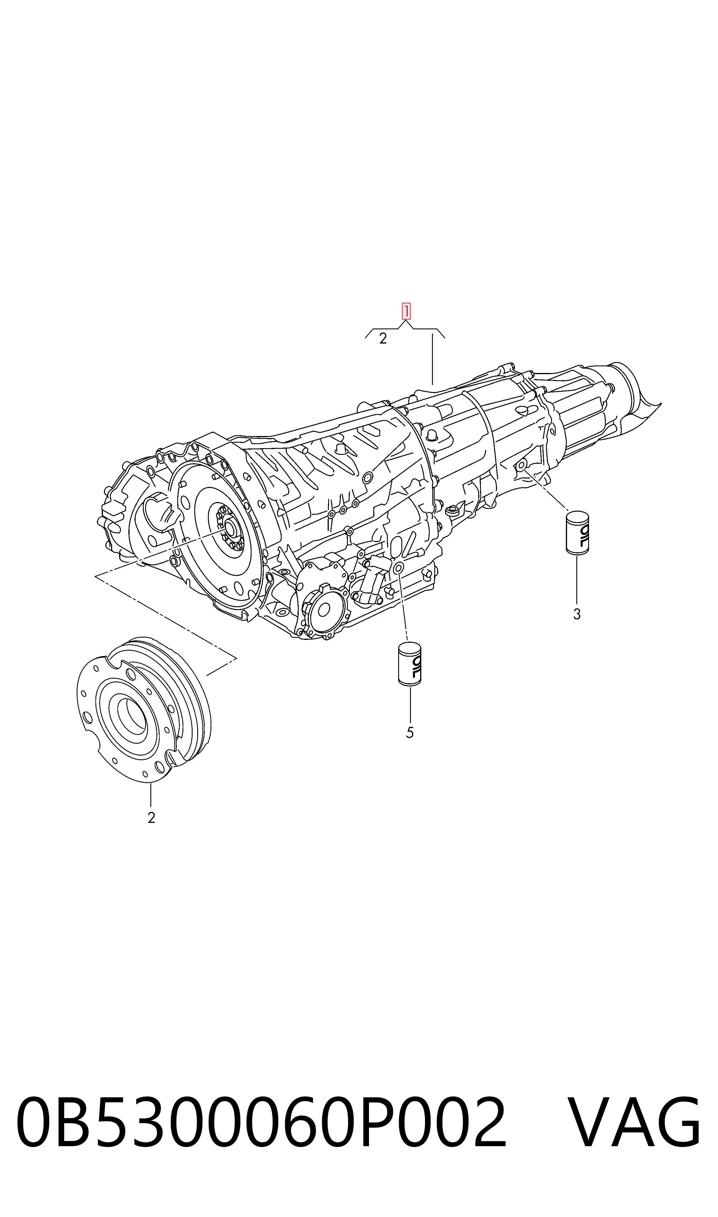 Caixa Automática de Mudança montada Audi Q5  8RB