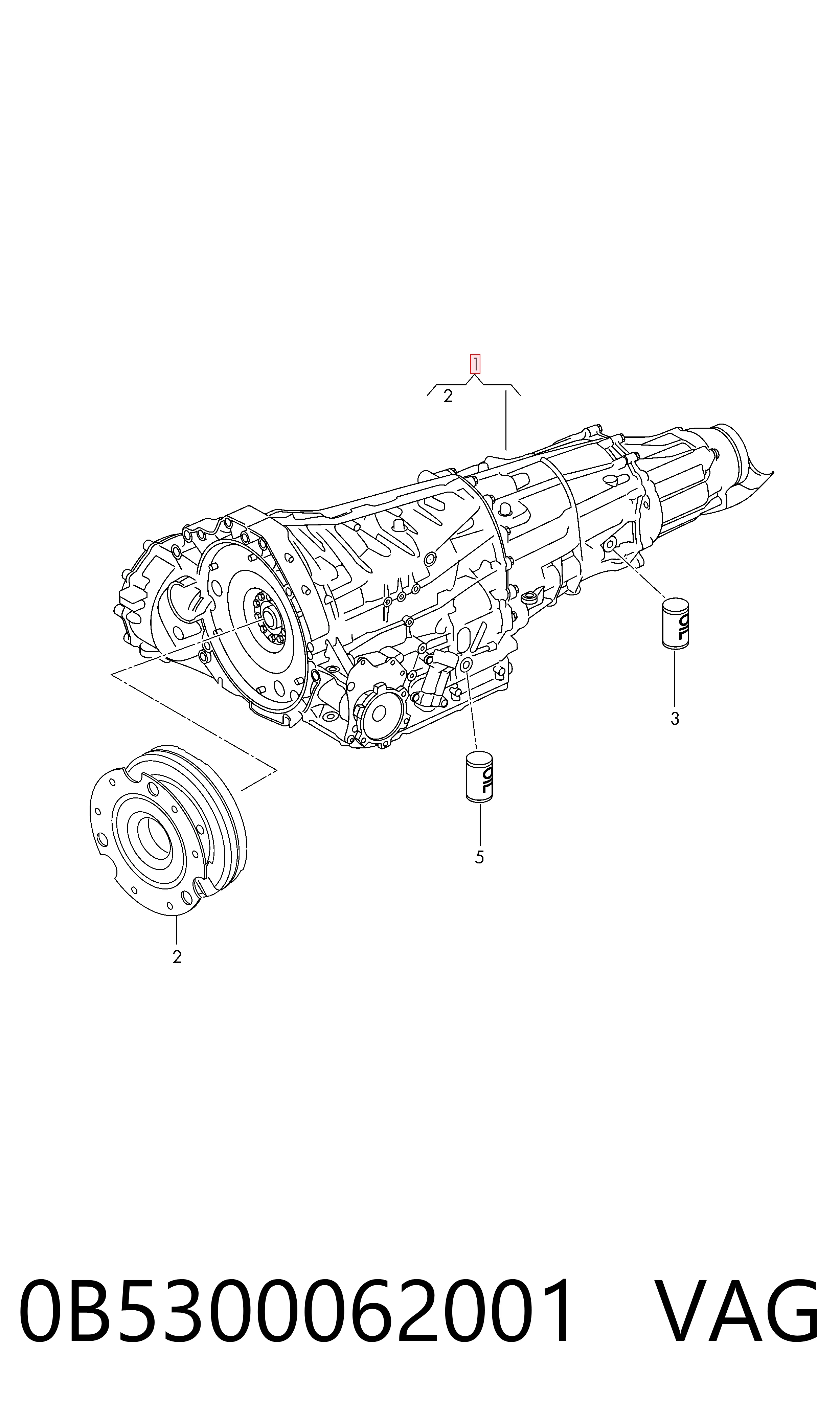 Caixa Automática de Mudança montada para Audi A7 Sportback 4GA, 4GF
