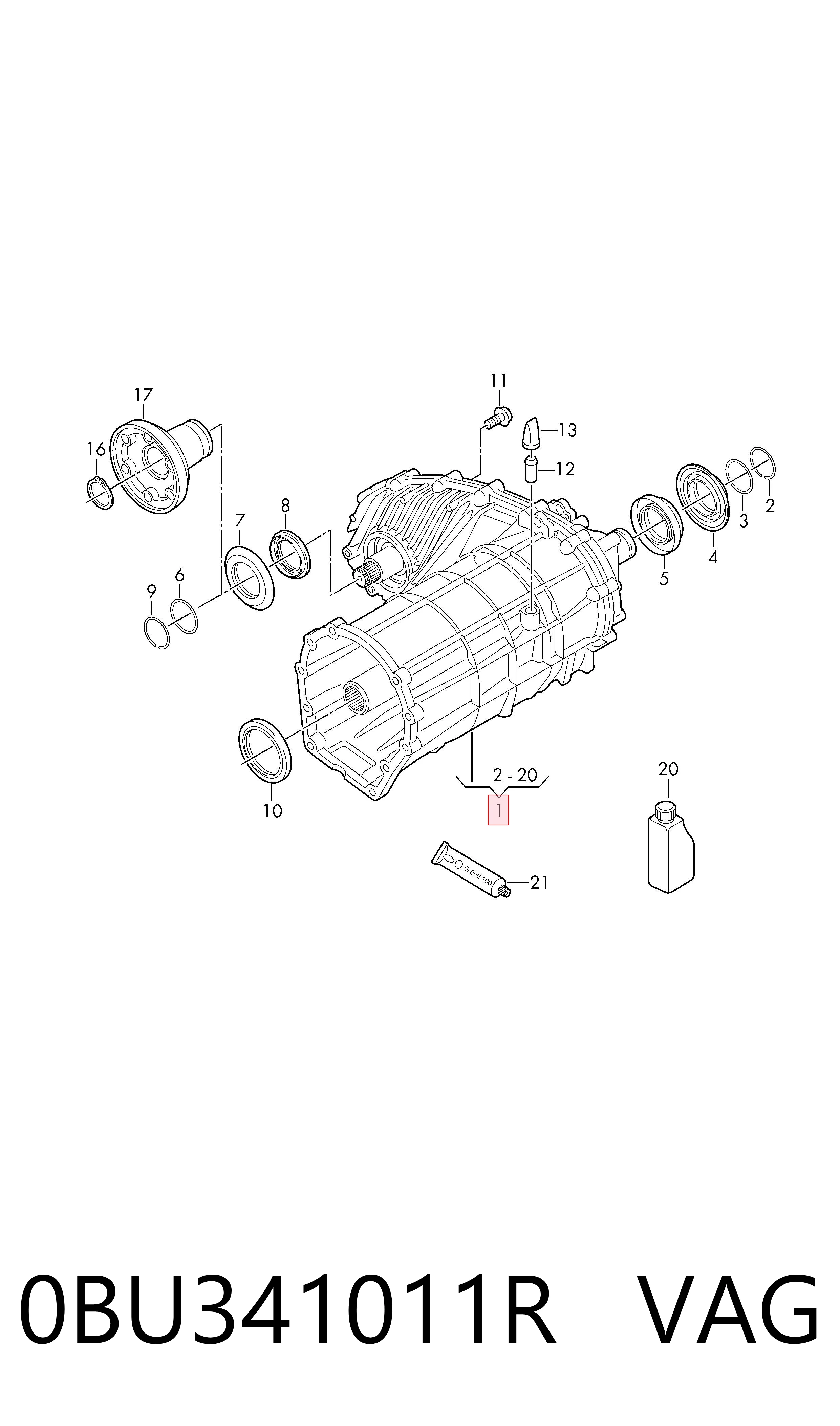 0BU341011R VAG