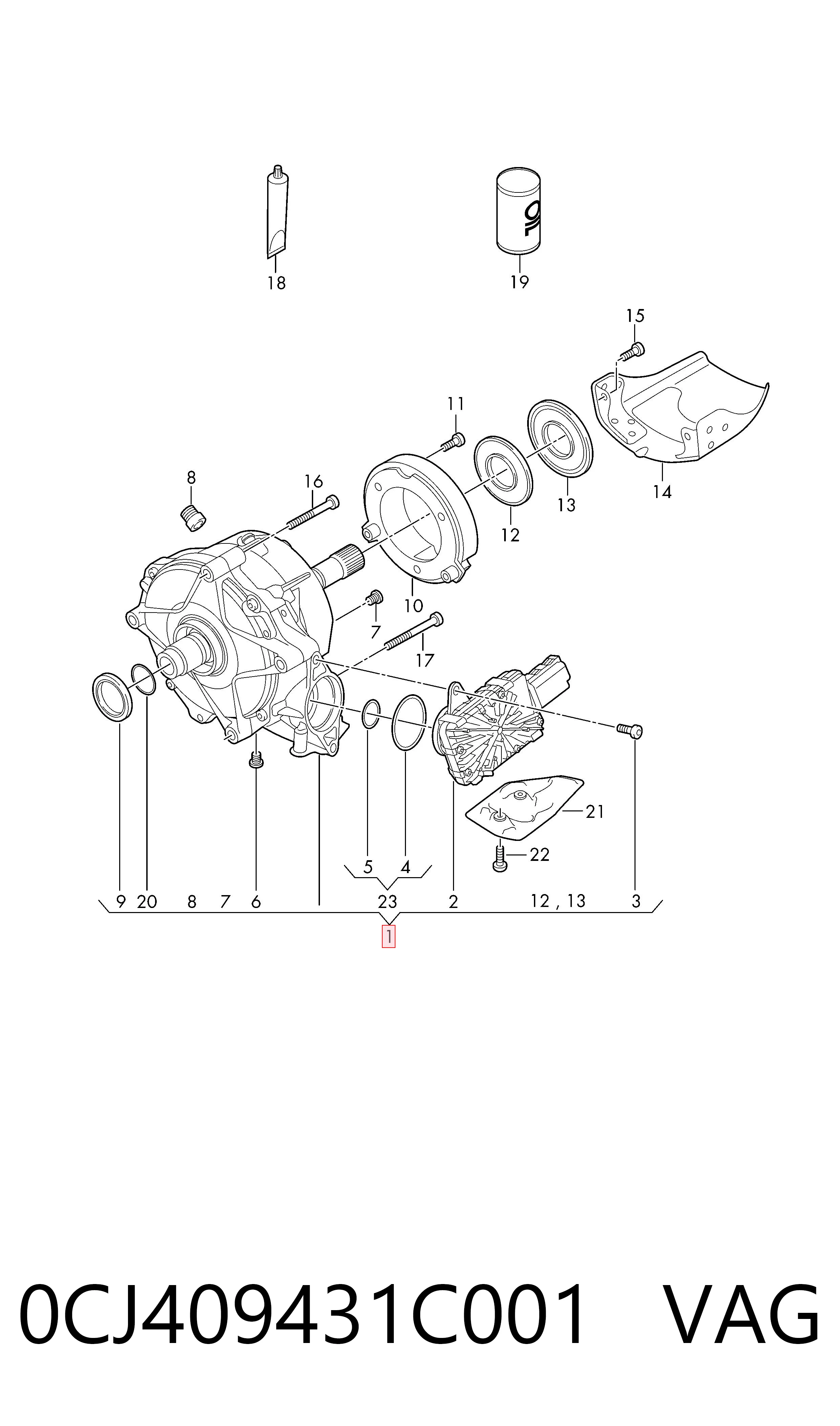 Caixa de transferência Audi A6  4A2 ao melhor preço