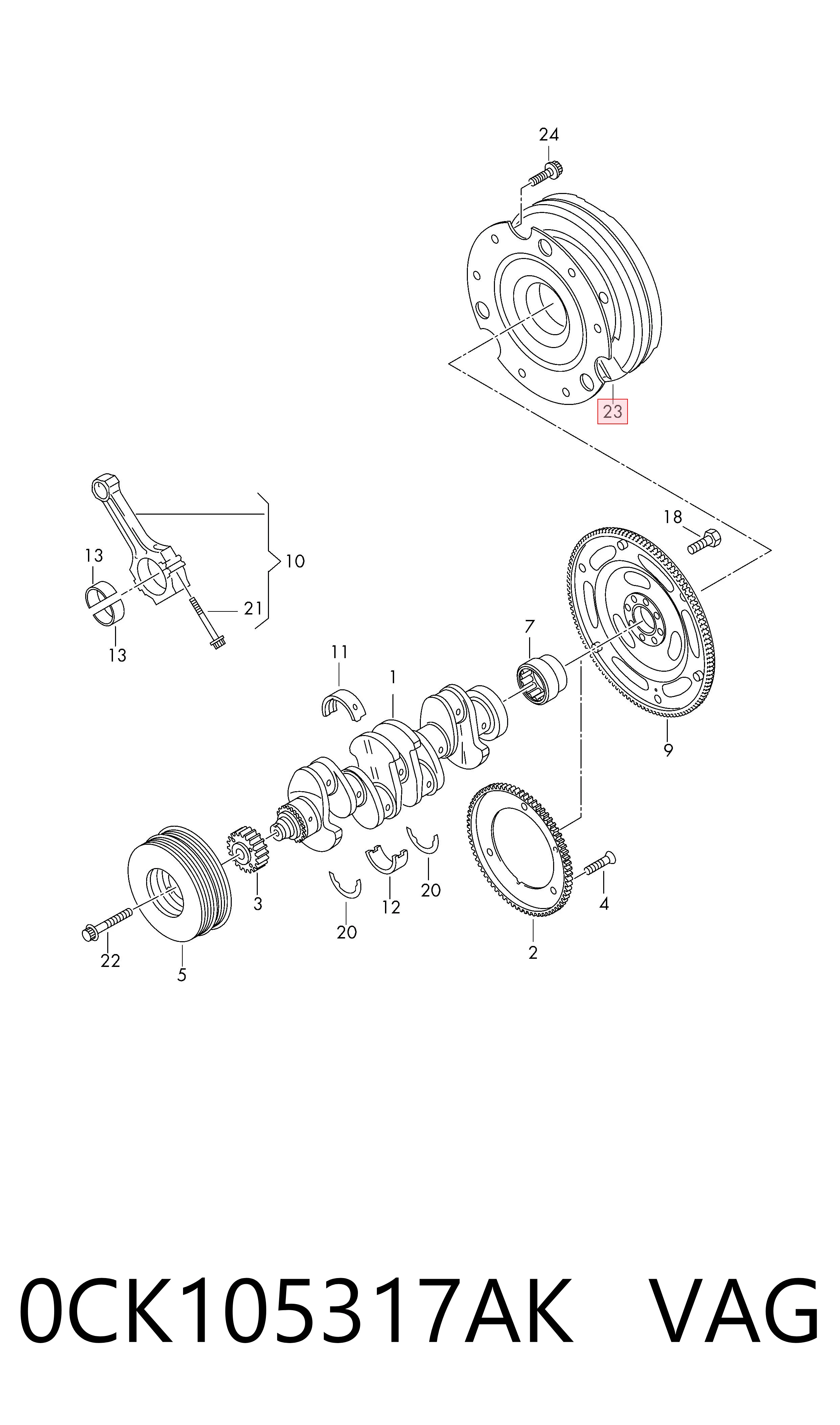 0CK105317AK VAG Volante de motor