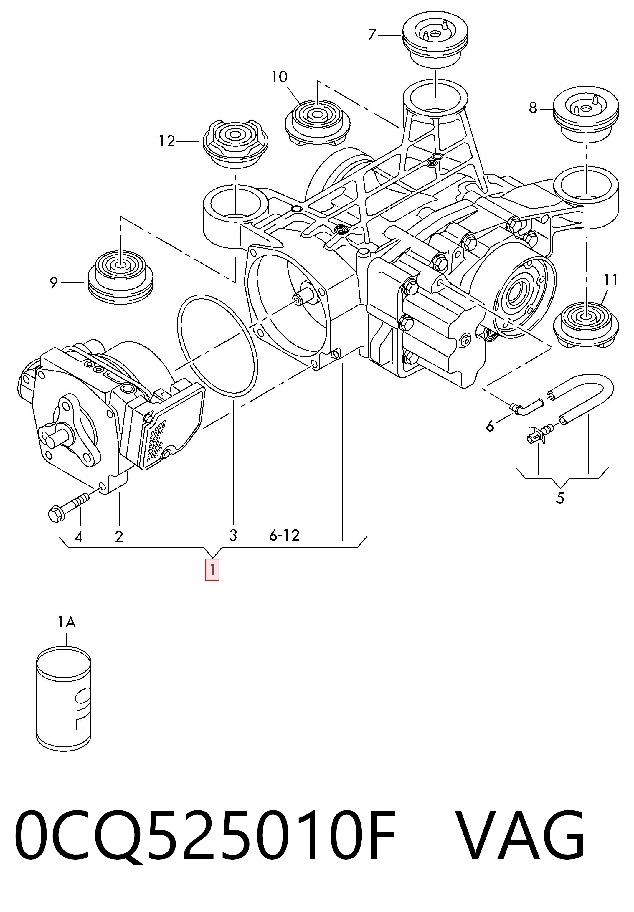  Redutor do eixo traseiro Volkswagen Passat B8 sedan (3G2, CB2) (2014 - 2026) B8