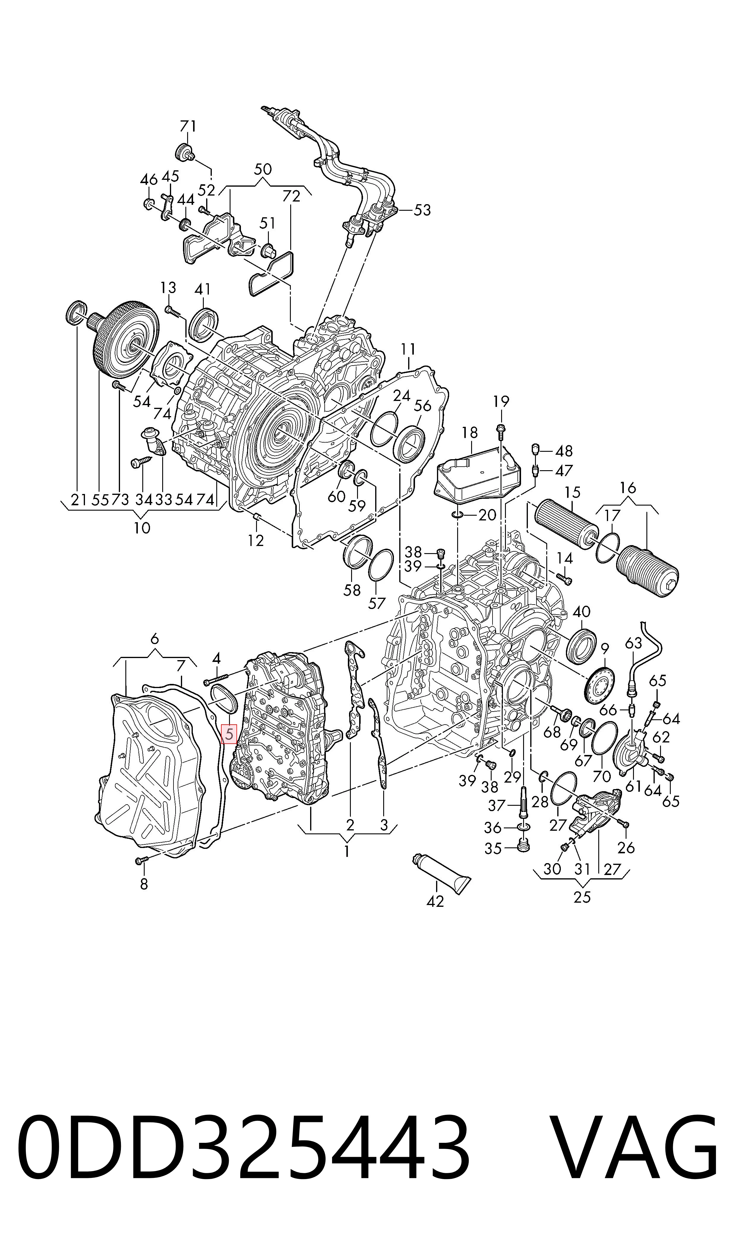 Vedante de panela da Caixa Automática de Mudança/Caixa Mecânica de Mudança Audi A3  8YA, 8YF ao melhor preço