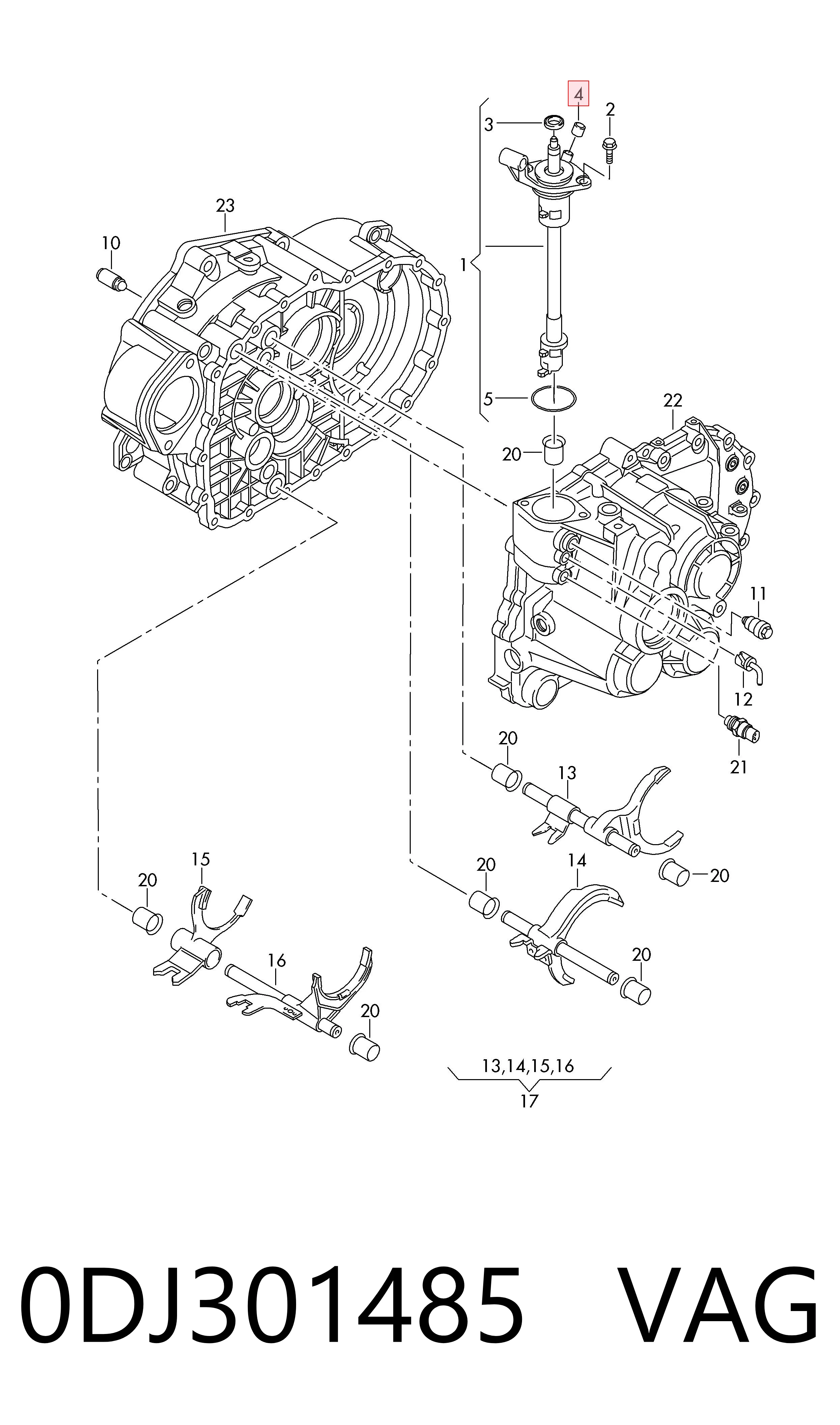 0DJ301485 VAG 