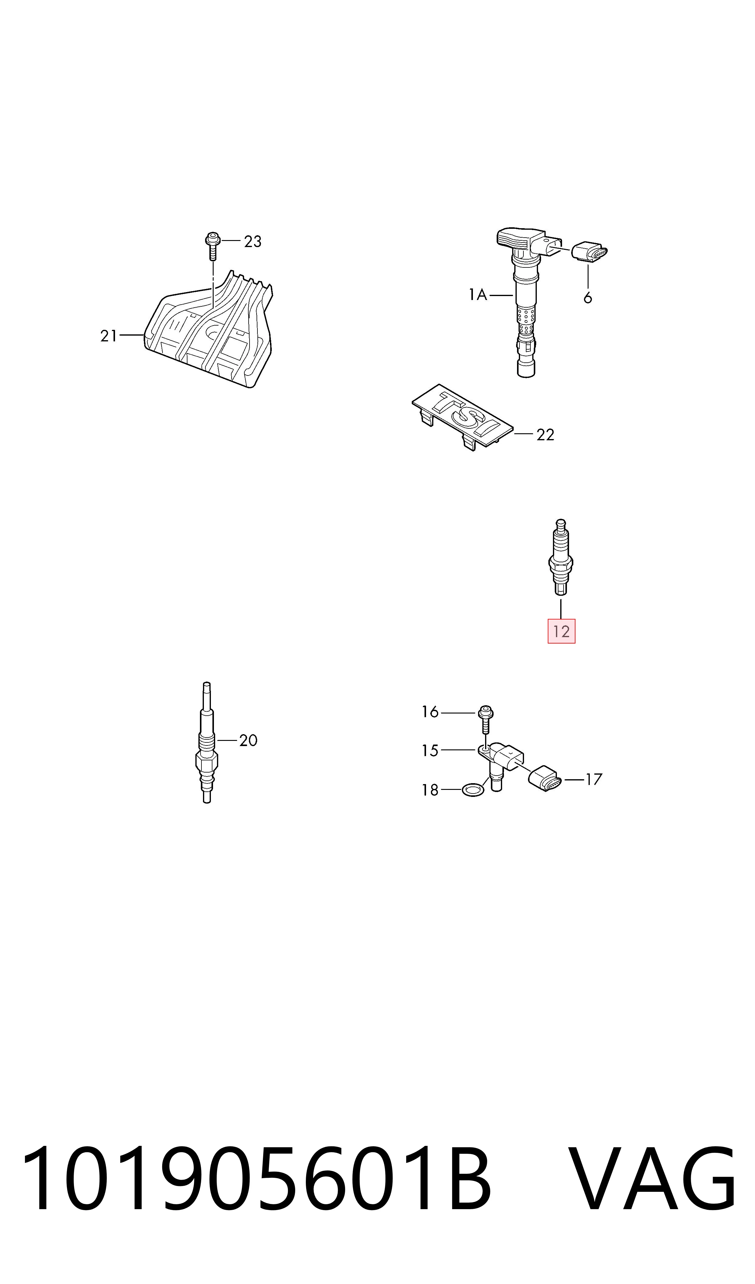 Vela de ignição VAG 101905601B preço, a partir de 6,72 USD