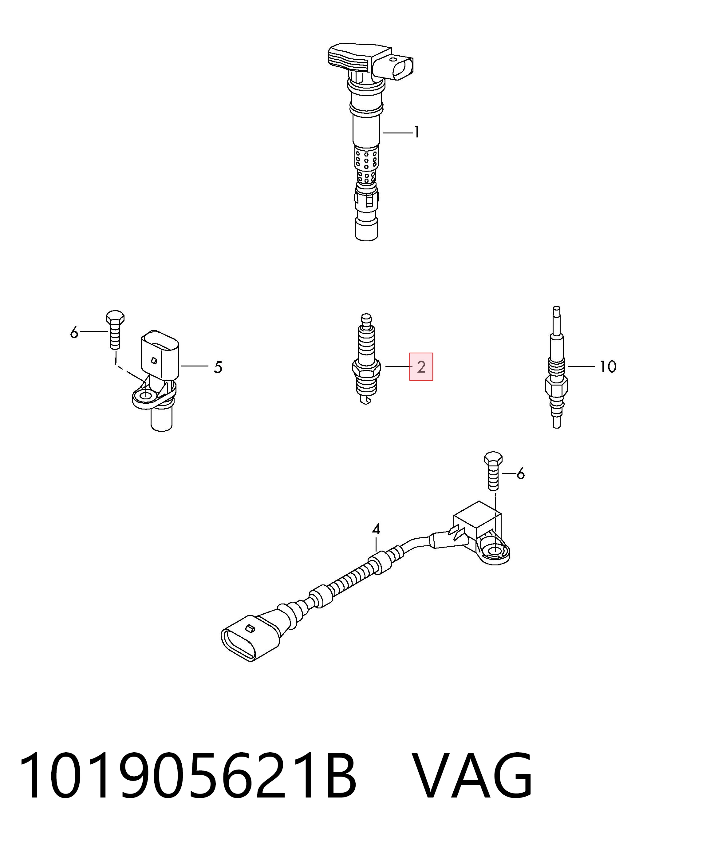 Vela de ignição VAG 101905621B preço, a partir de 39,73 USD