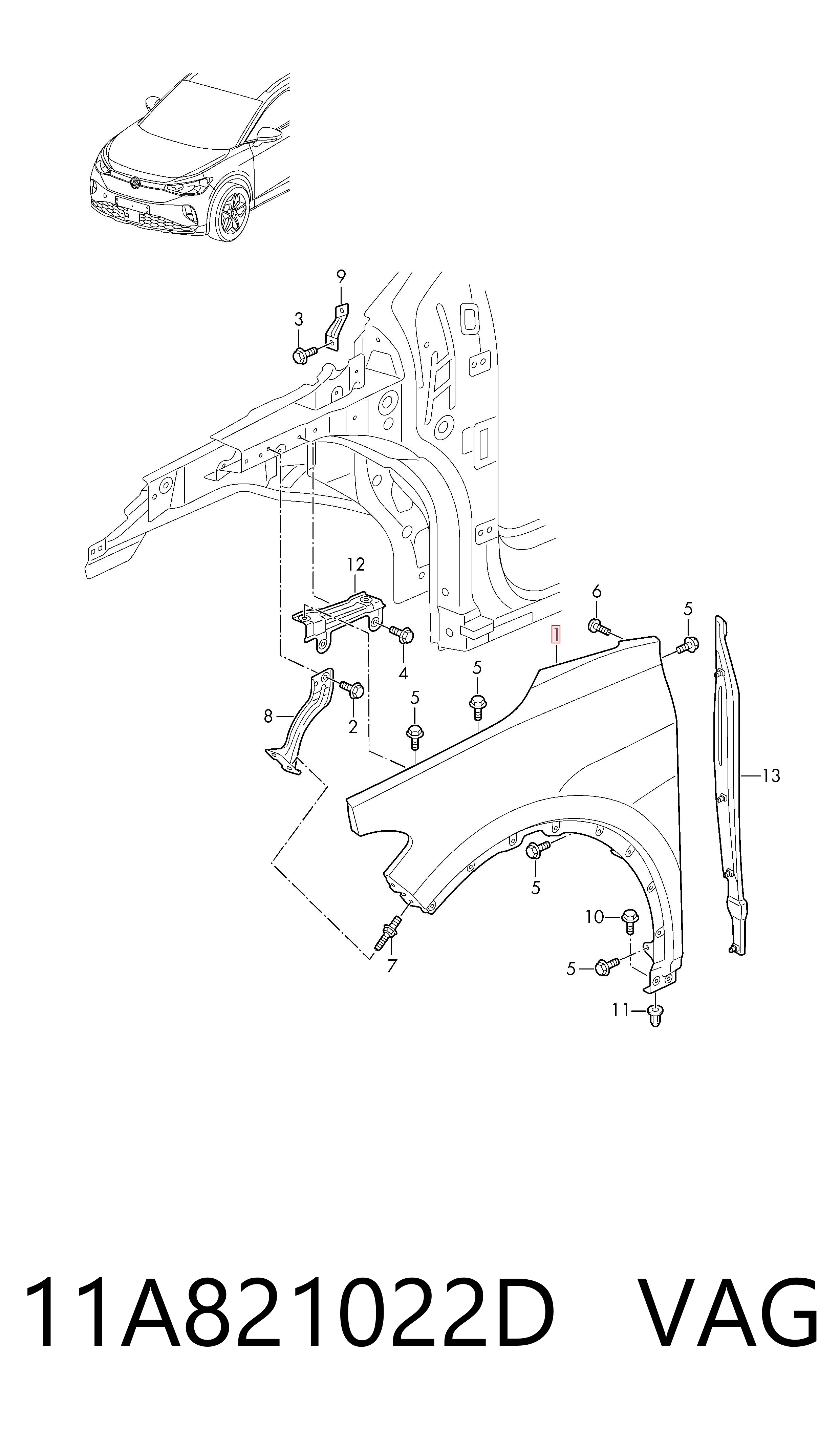 11A821022D VAG