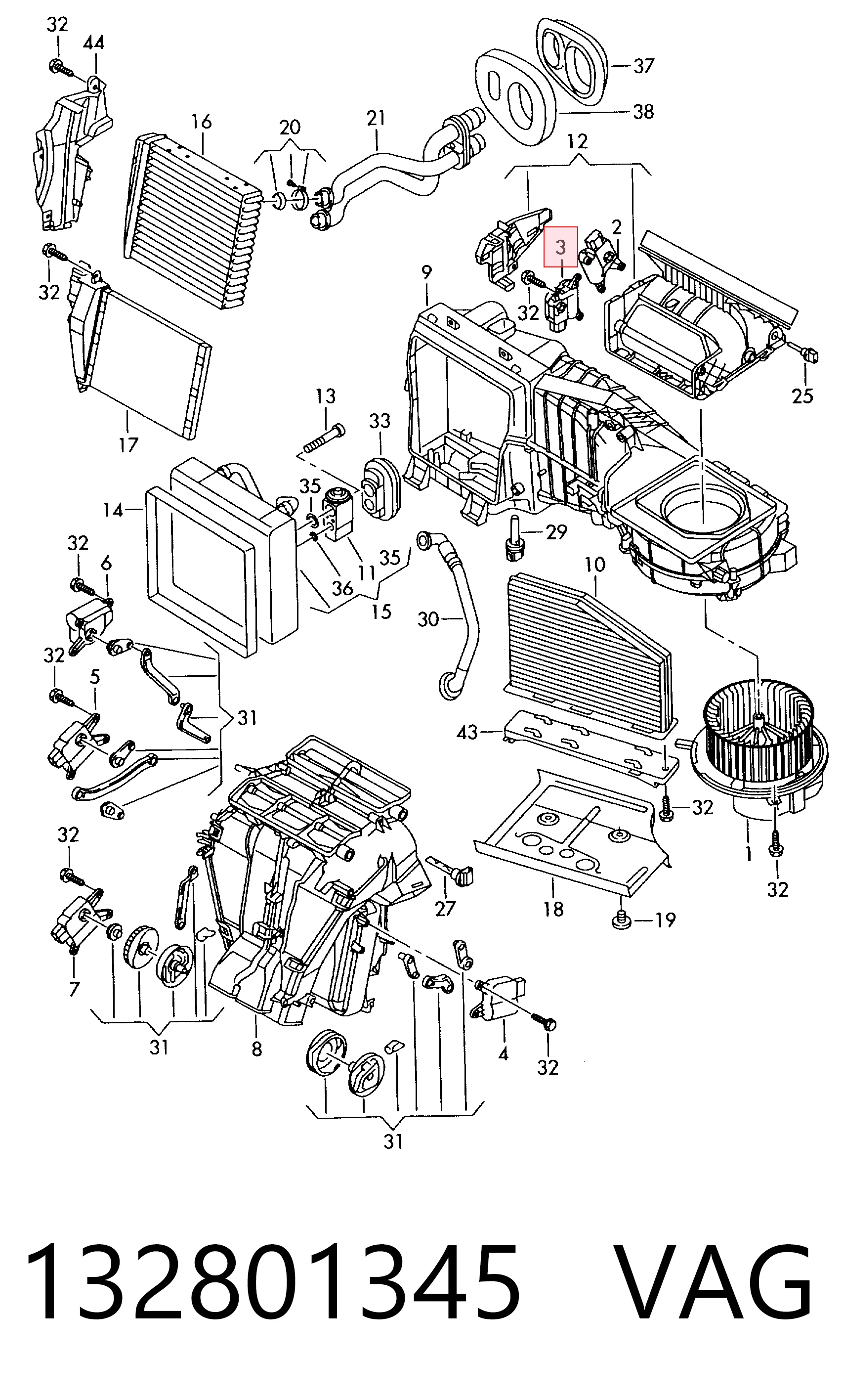  Acionamento de comporta de forno Seat Toledo II sedan (1M2) (1999 - 2006) II